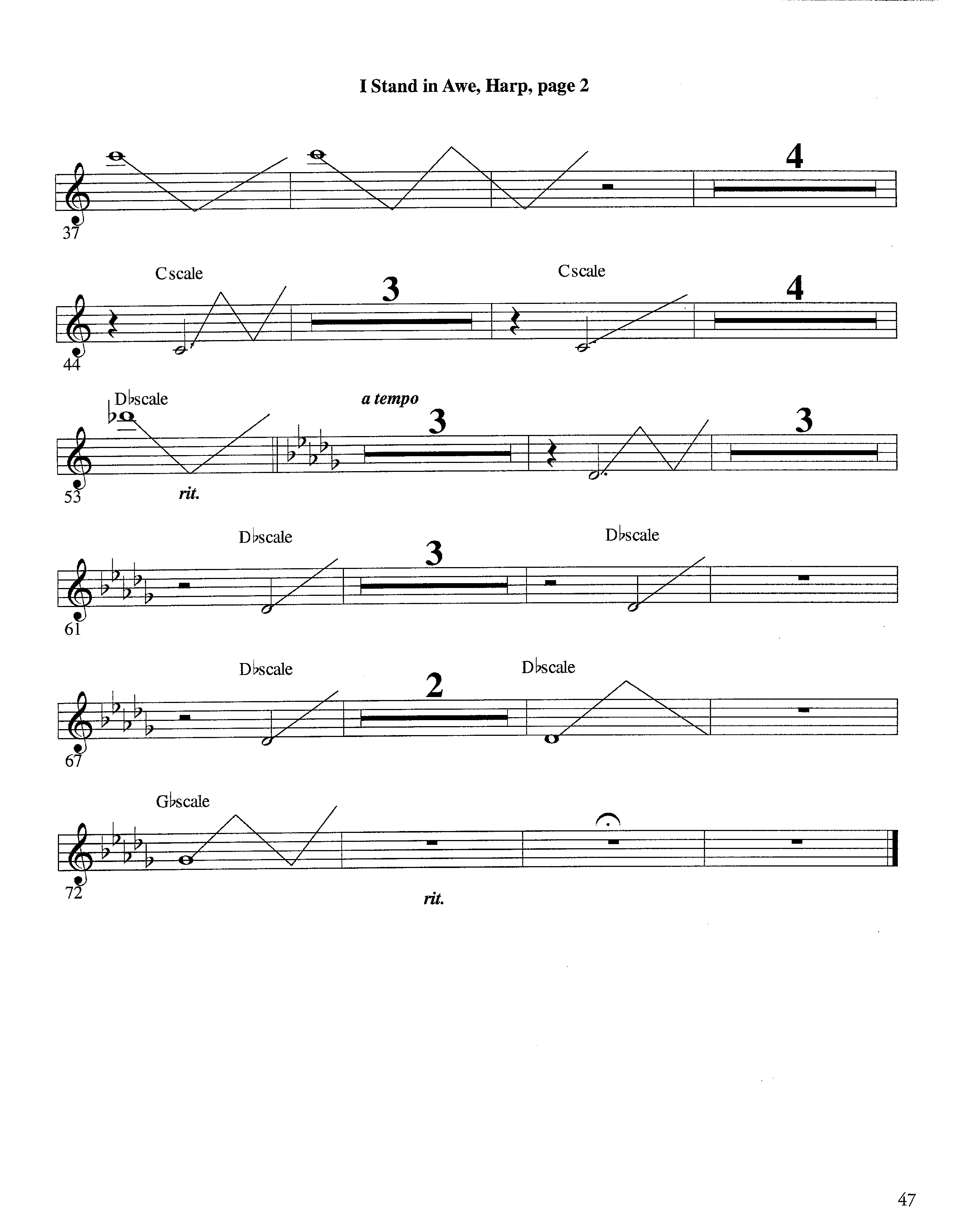 I Stand In Awe (Instrumental) Harp (Lifeway Worship / Arr. Richard Kingsmore)