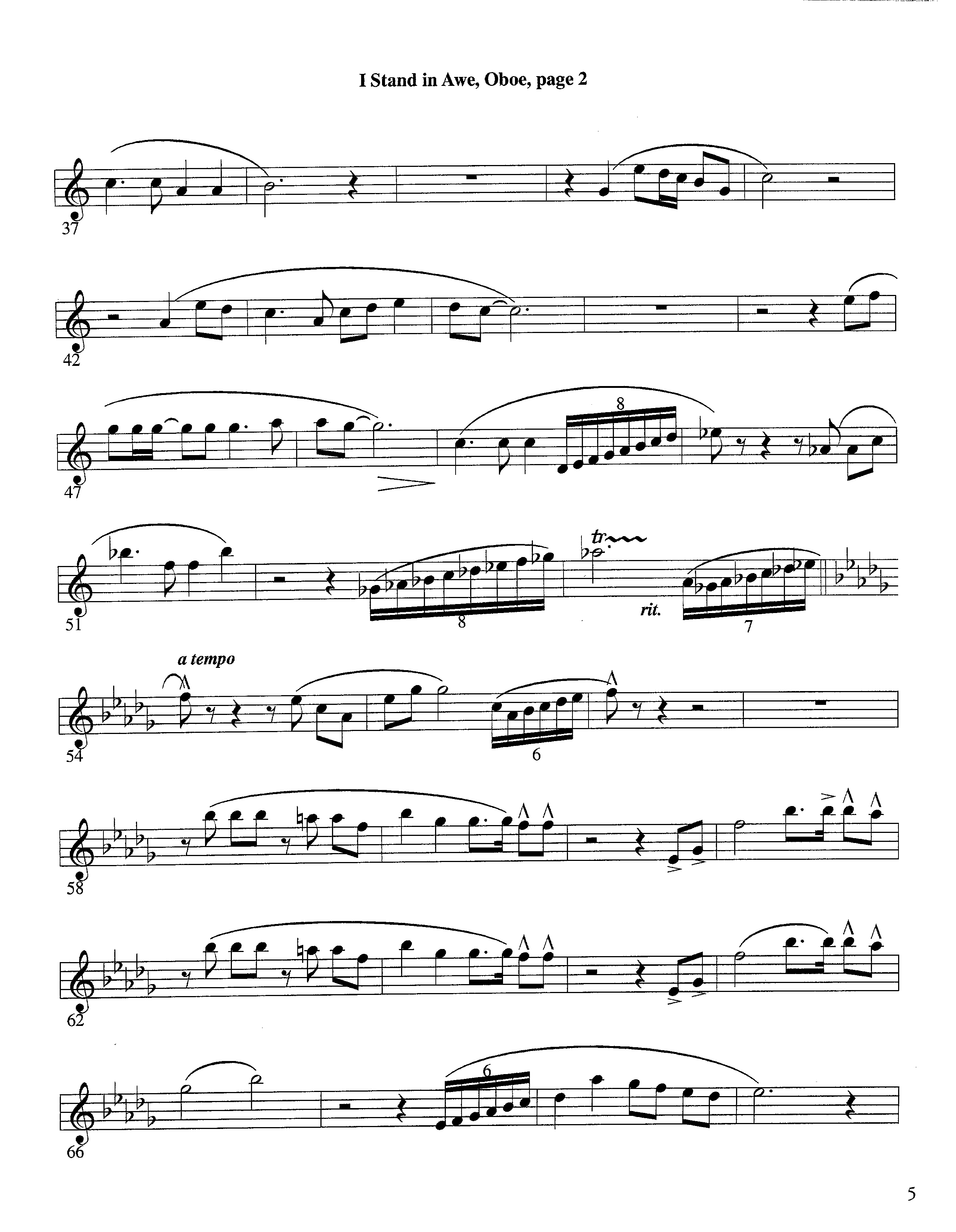 I Stand In Awe (Instrumental) Oboe (Lifeway Worship / Arr. Richard Kingsmore)