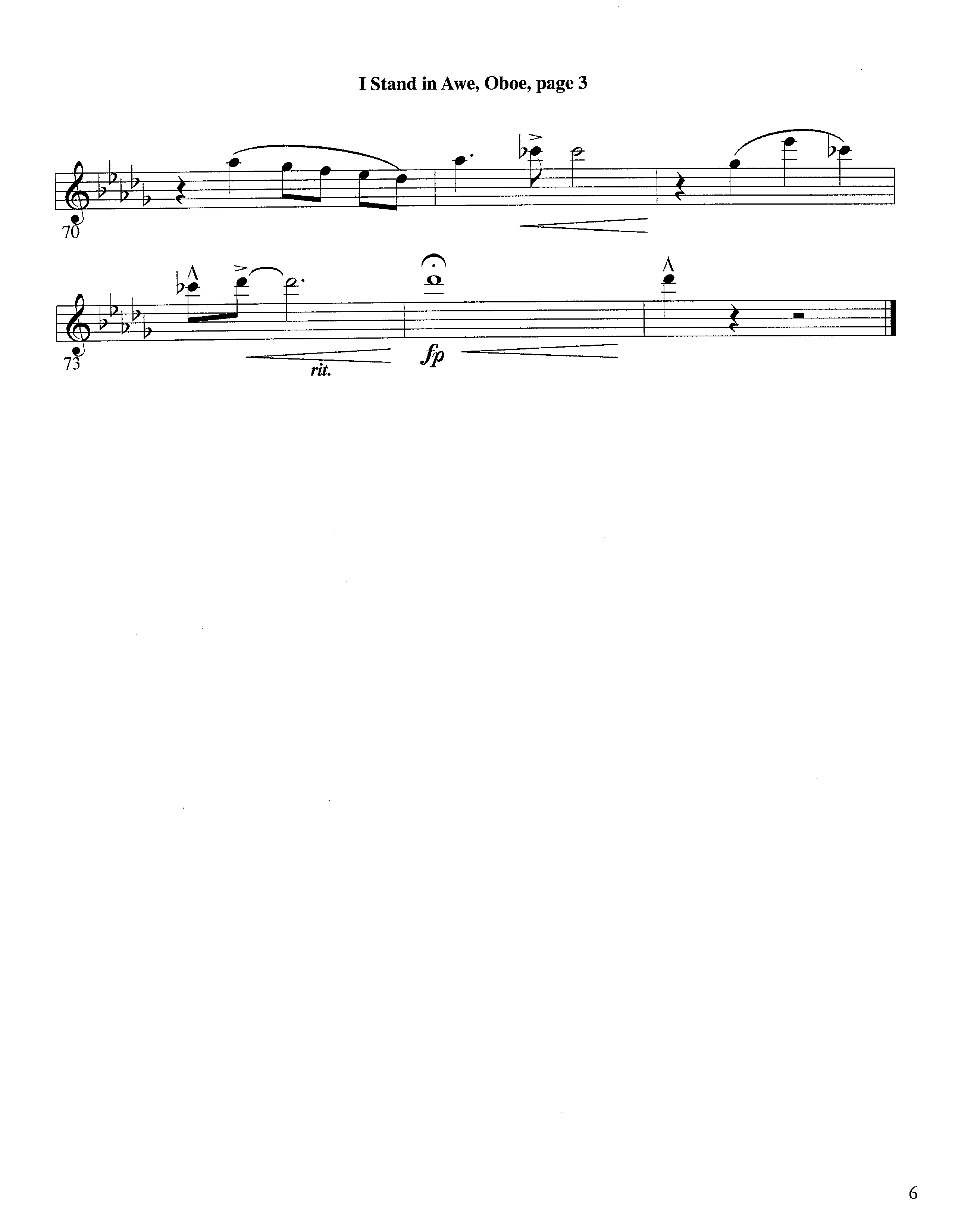 I Stand In Awe (Instrumental) Oboe (Lifeway Worship / Arr. Richard Kingsmore)