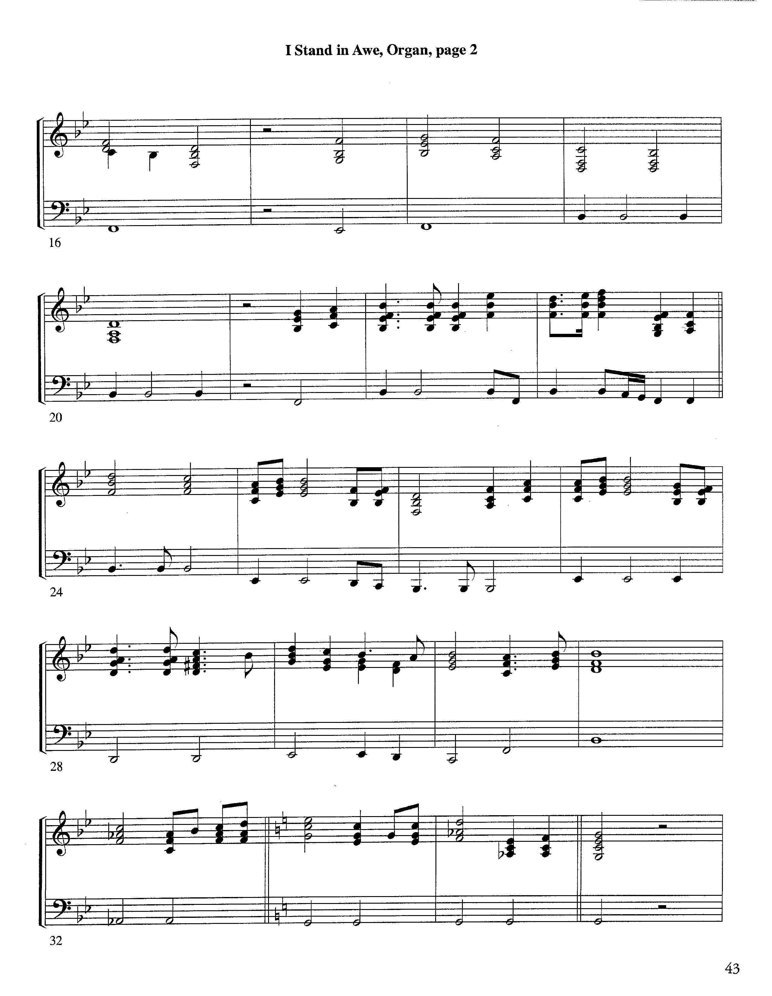 I Stand In Awe (Instrumental) Organ (Lifeway Worship / Arr. Richard Kingsmore)