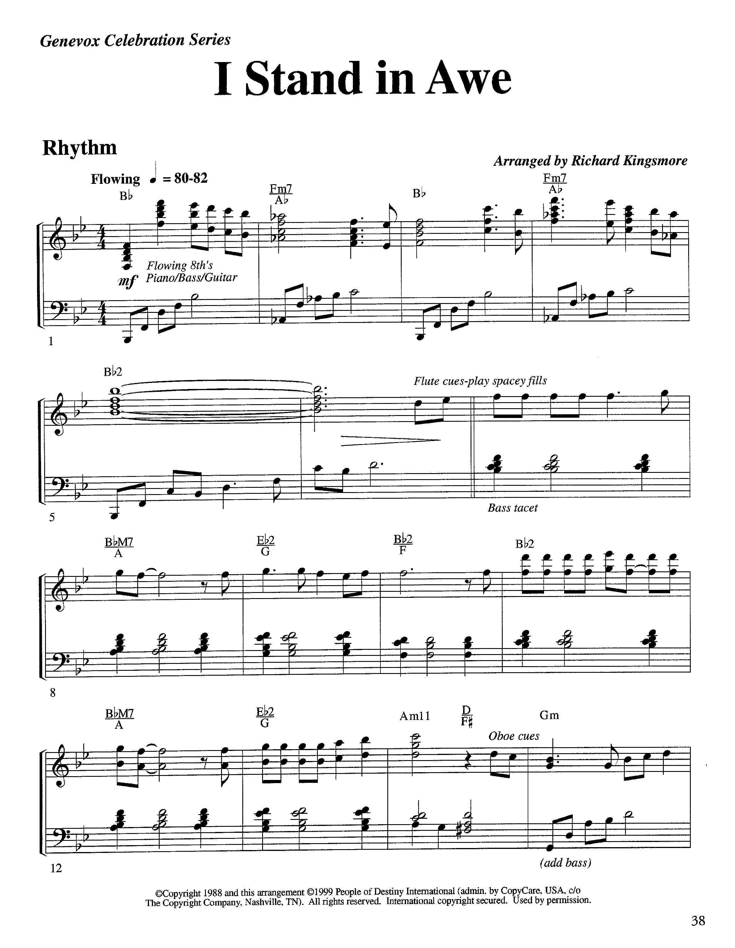 I Stand In Awe (Instrumental) Piano/Rhythm (Lifeway Worship / Arr. Richard Kingsmore)