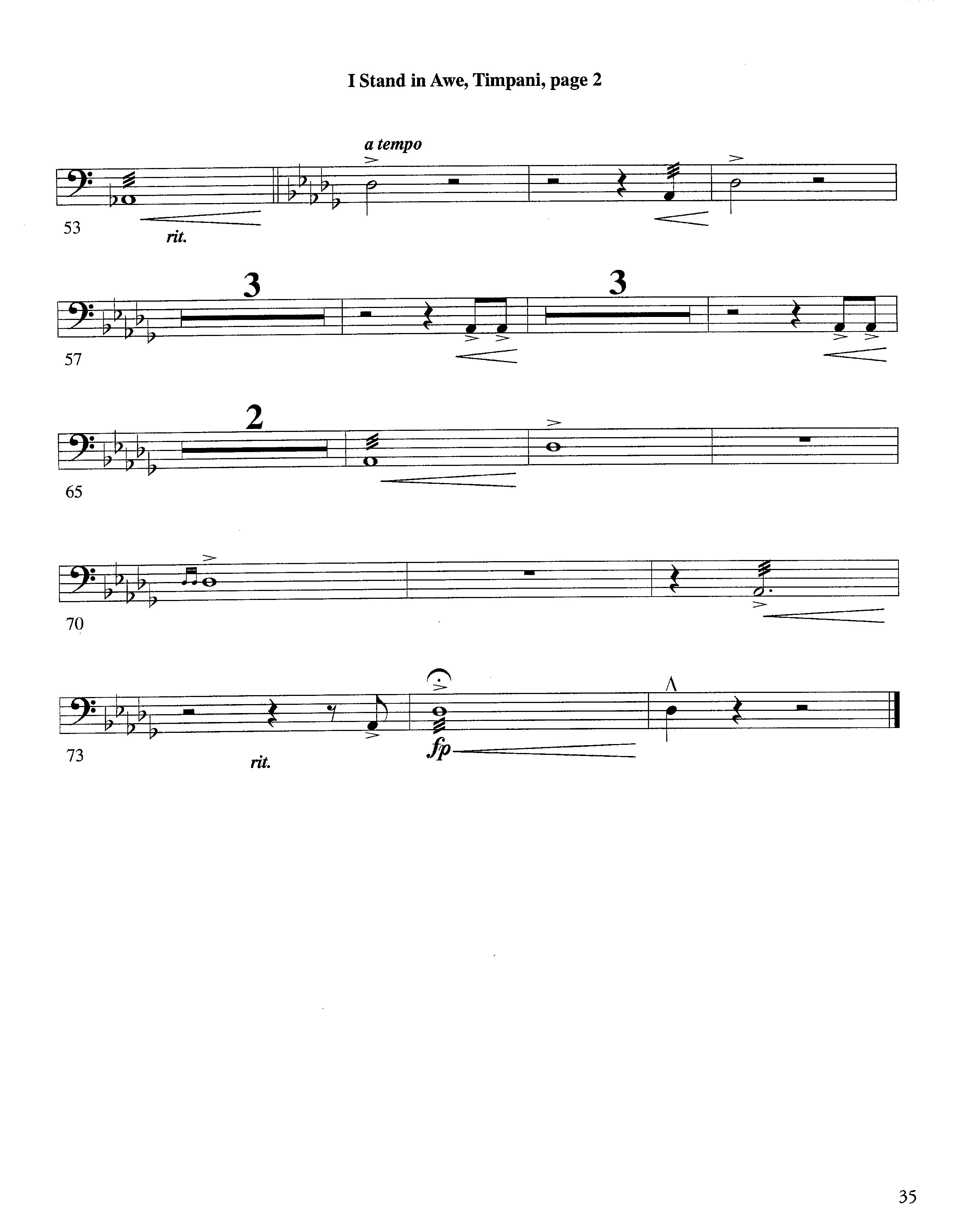 I Stand In Awe (Instrumental) Timpani (Lifeway Worship / Arr. Richard Kingsmore)