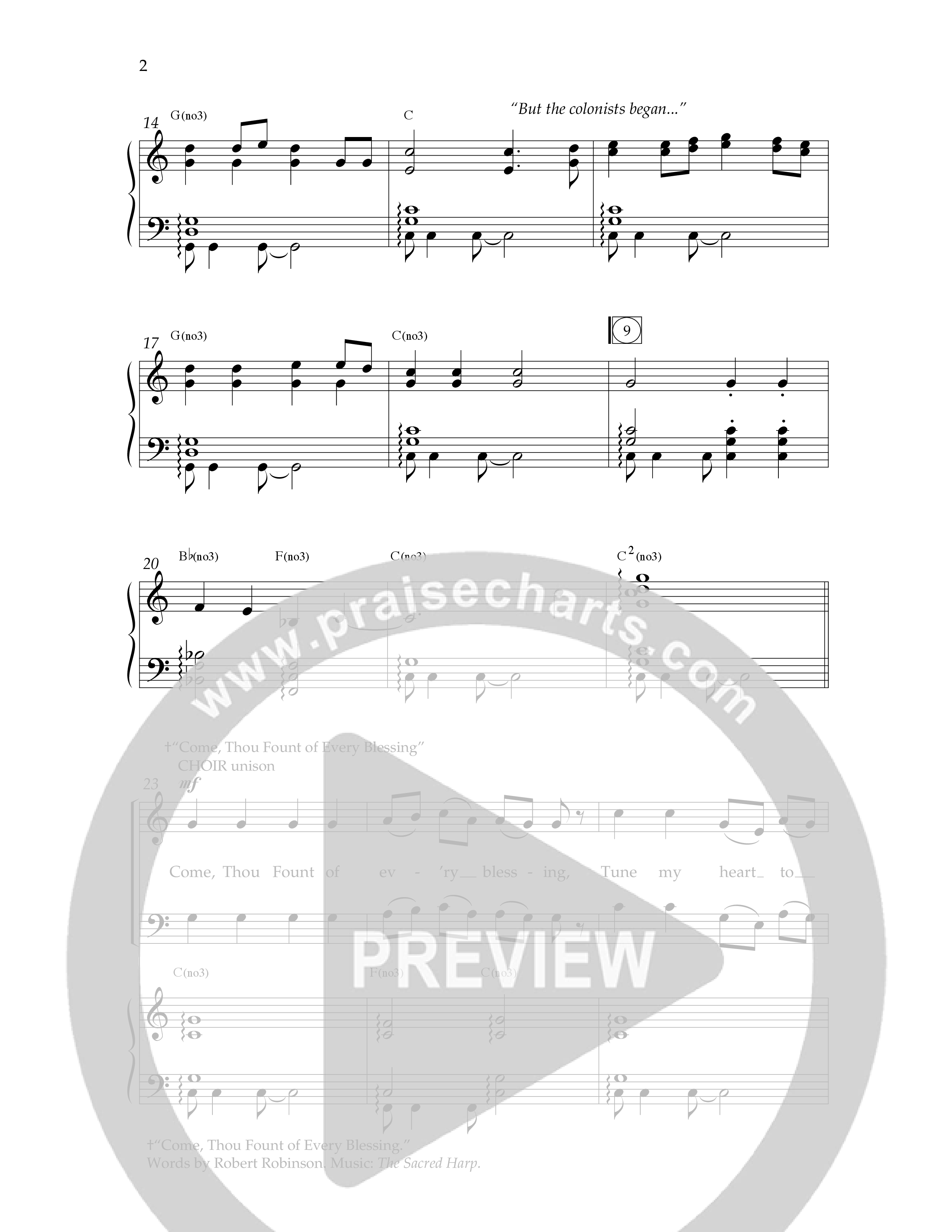 Early American Songs Of Praise Medley (with Shaker Hymn, Come Thou Fount Of Every Blessing, My Faith (Choral Anthem SATB) Anthem (SATB/Piano) (Lifeway Choral / Arr. Dennis Allen)
