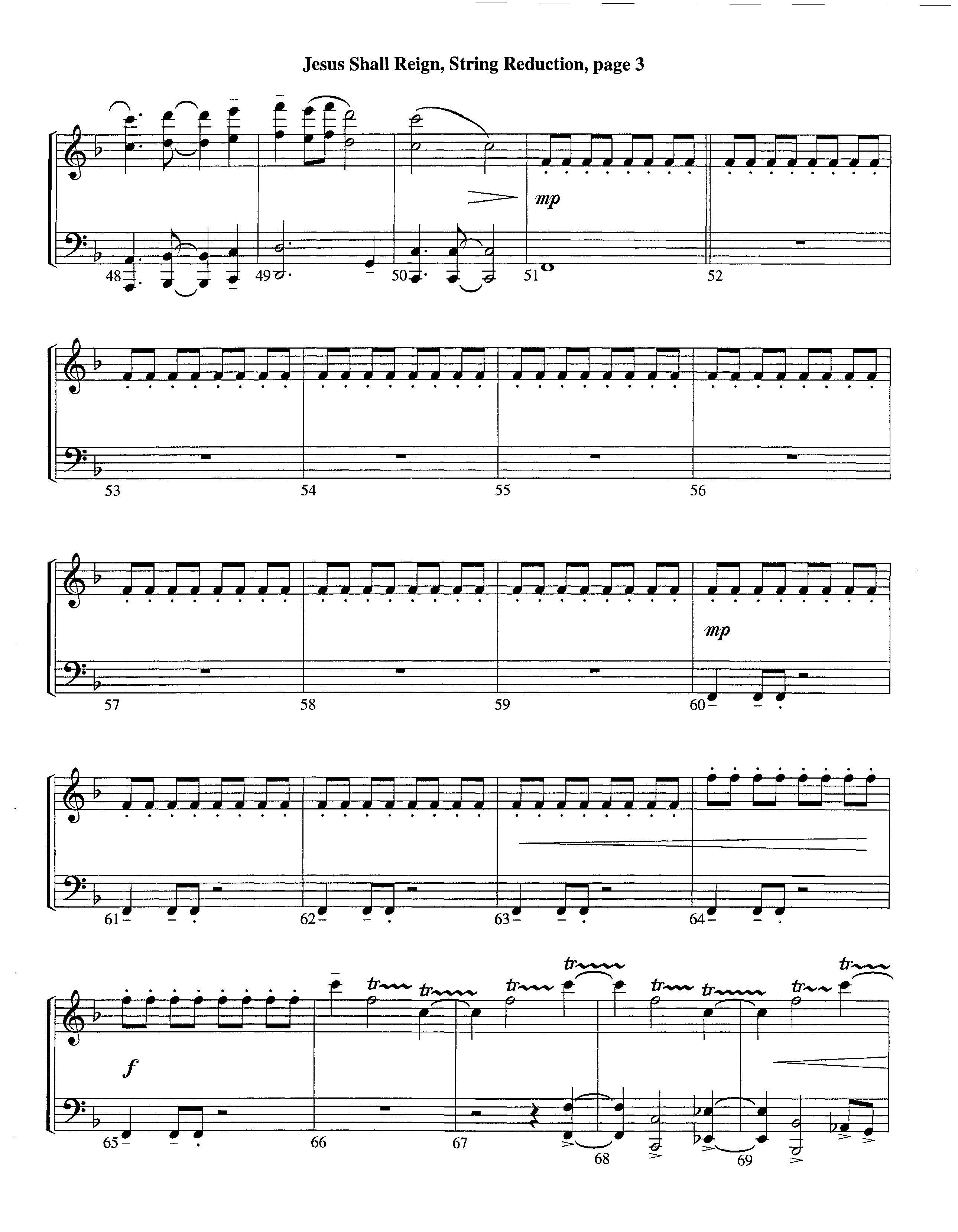 Jesus Shall Reign (Instrumental) String Reduction (Lifeway Worship / Arr. Steve Dunn)