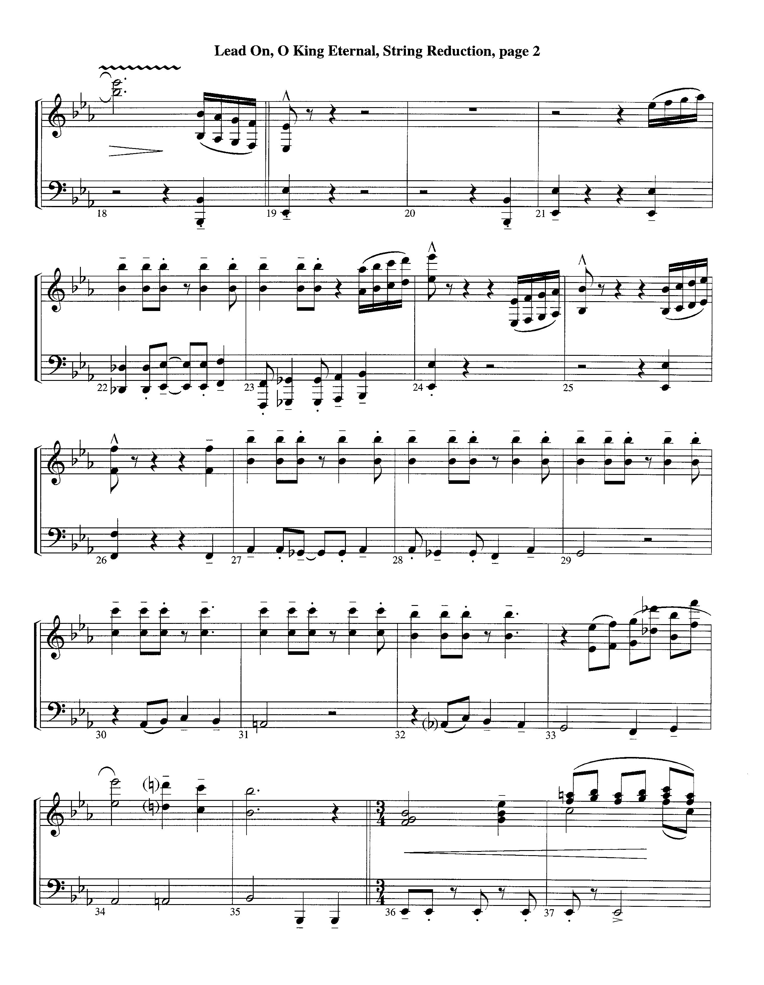 Lead On O King Eternal (Instrumental) String Reduction (Lifeway Worship / Arr. Steve Dunn)