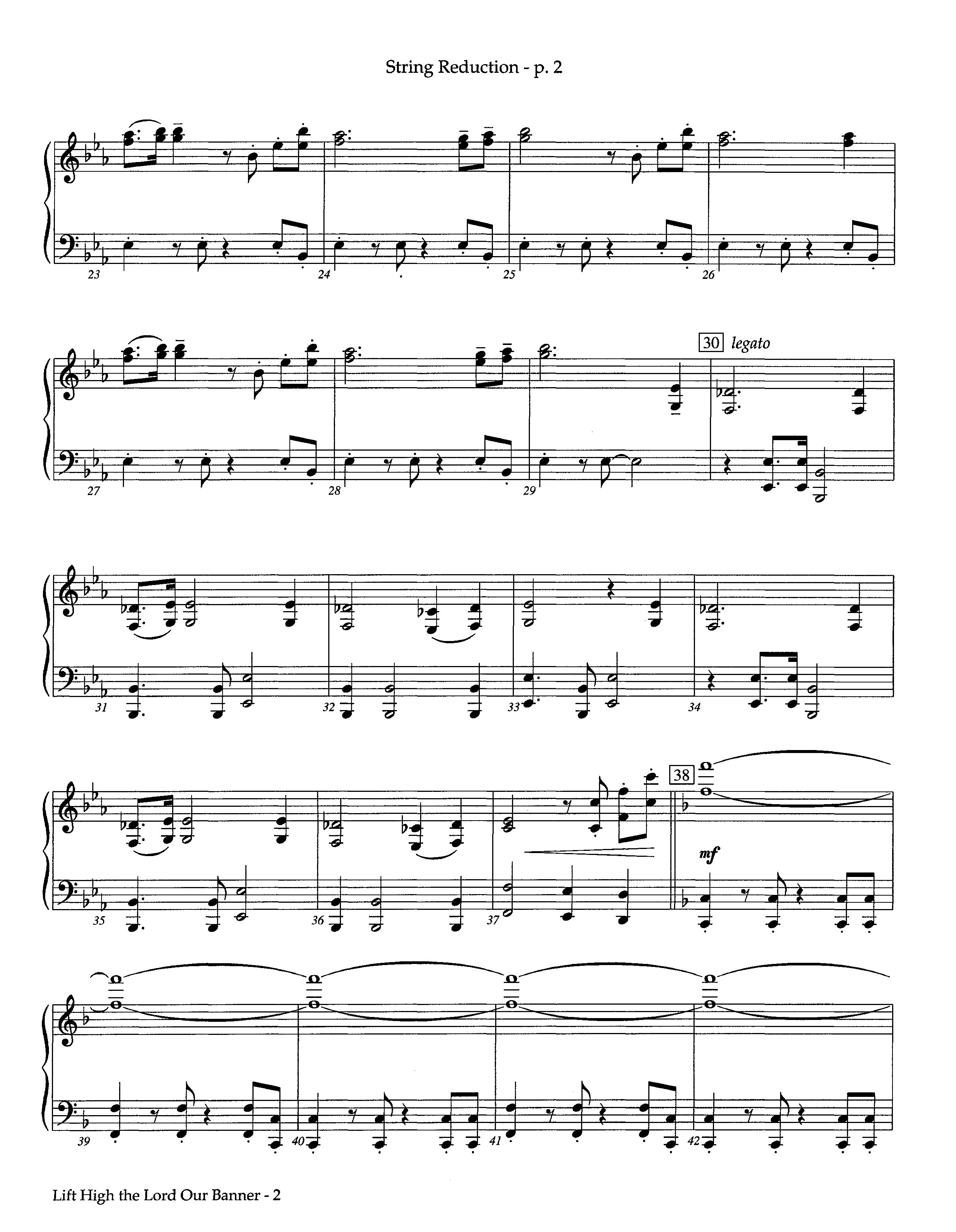 Lift High The Lord Our Banner (Instrumental) String Reduction (Lifeway Worship / Arr. Keith Christopher)