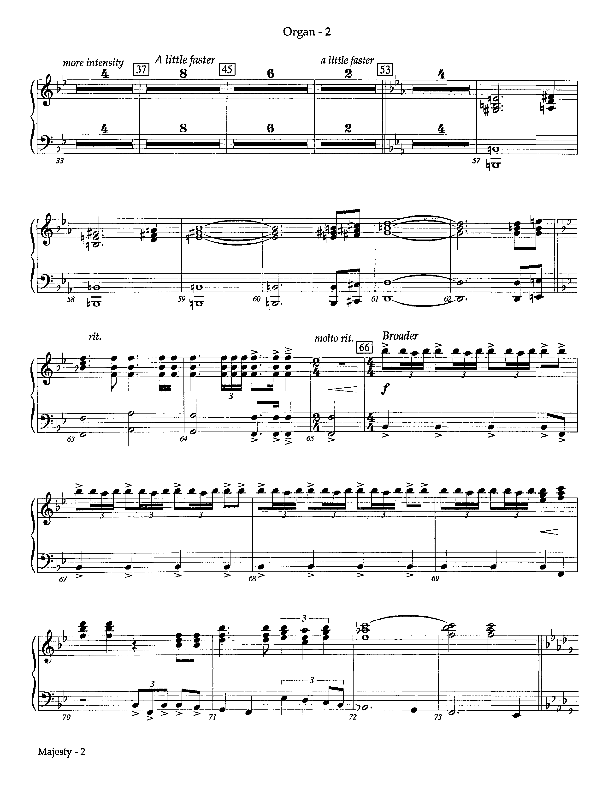 Majesty (Instrumental) Organ (Lifeway Worship / Arr. Richard Kingsmore)