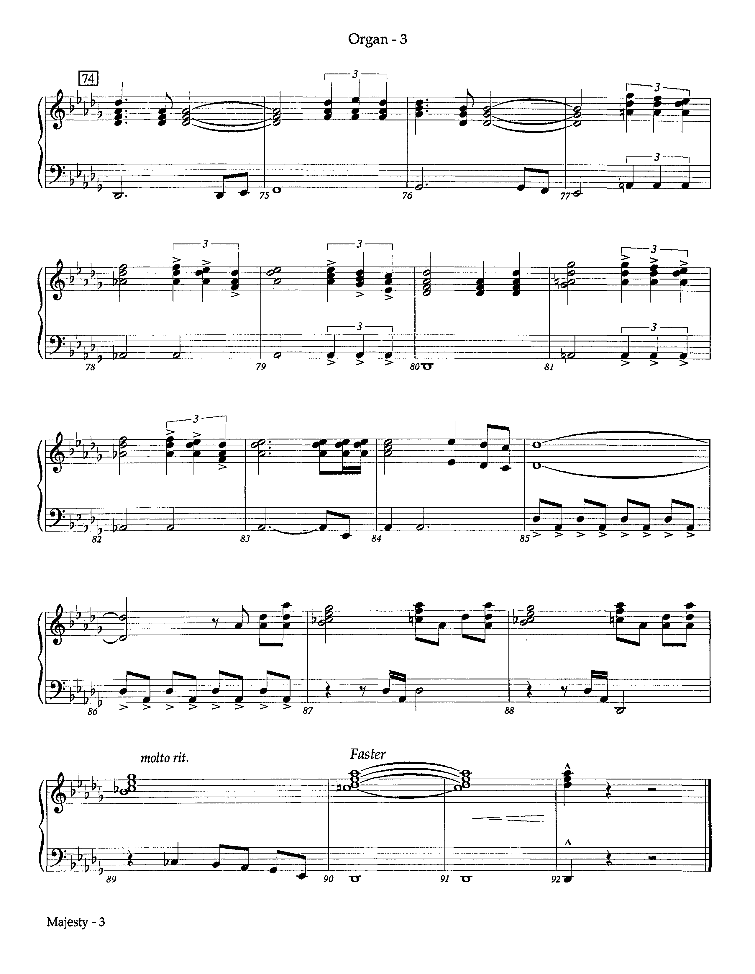 Majesty (Instrumental) Organ (Lifeway Worship / Arr. Richard Kingsmore)