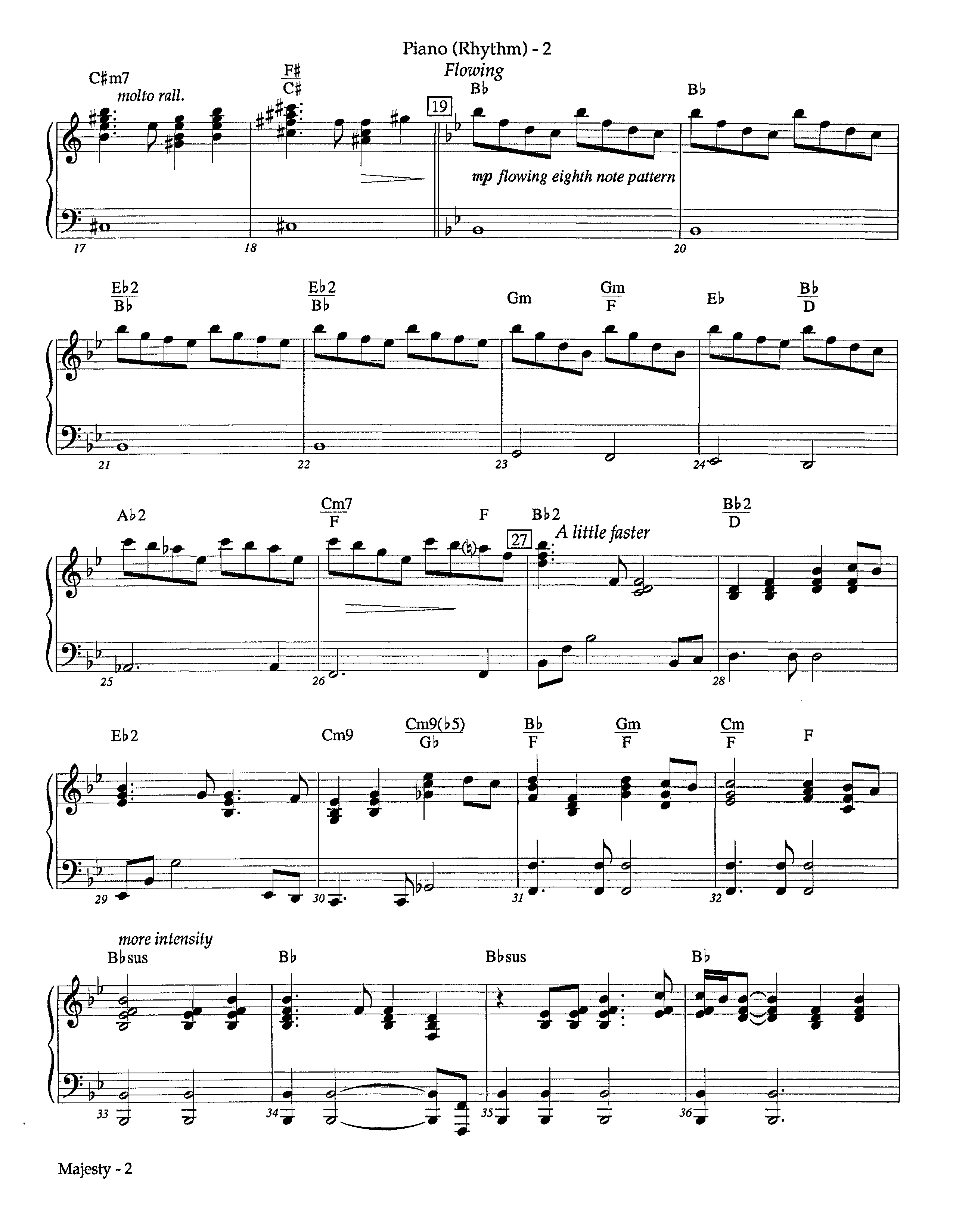 Majesty (Instrumental) Piano Sheet (Lifeway Worship / Arr. Richard Kingsmore)