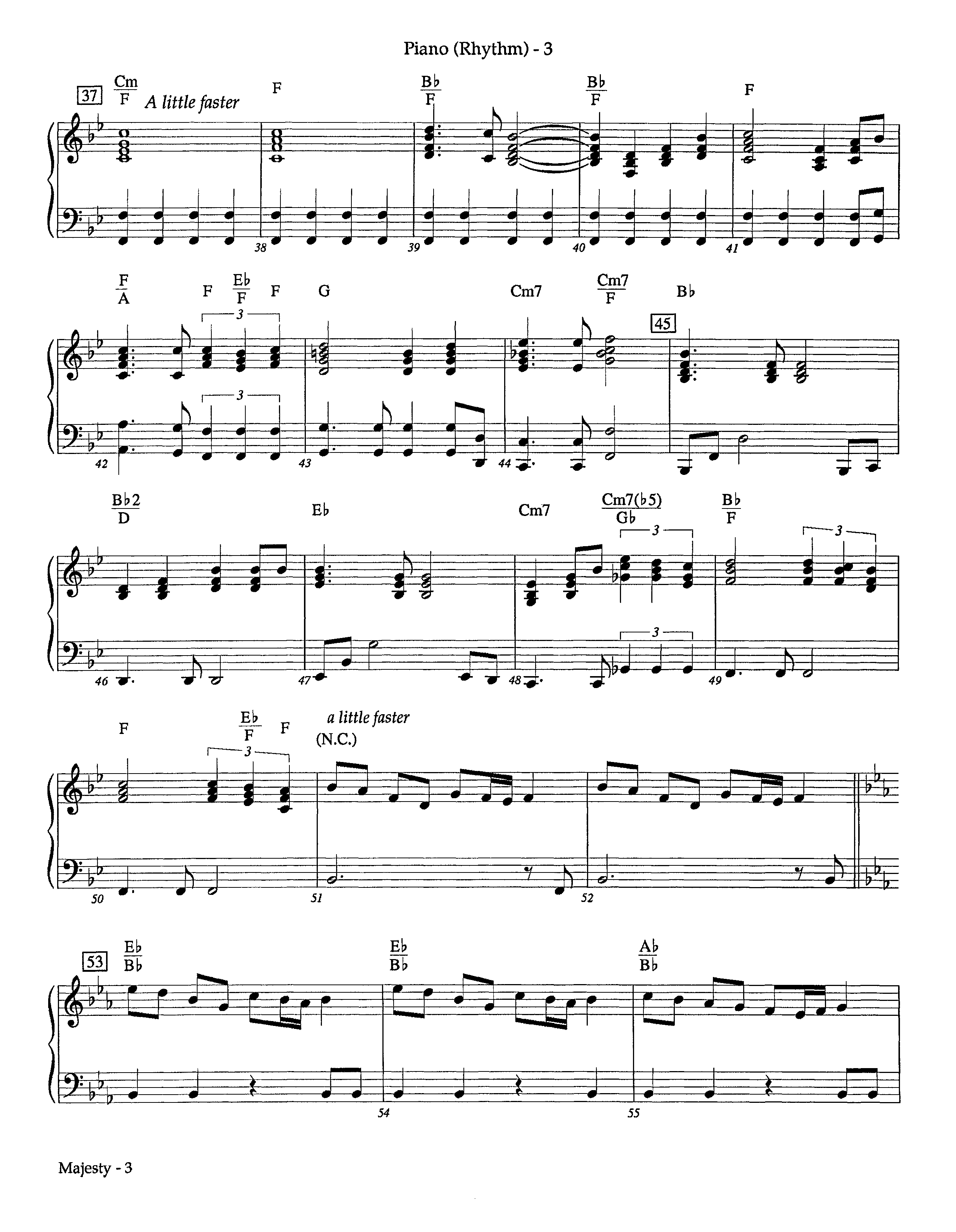 Majesty (Instrumental) Piano Sheet (Lifeway Worship / Arr. Richard Kingsmore)