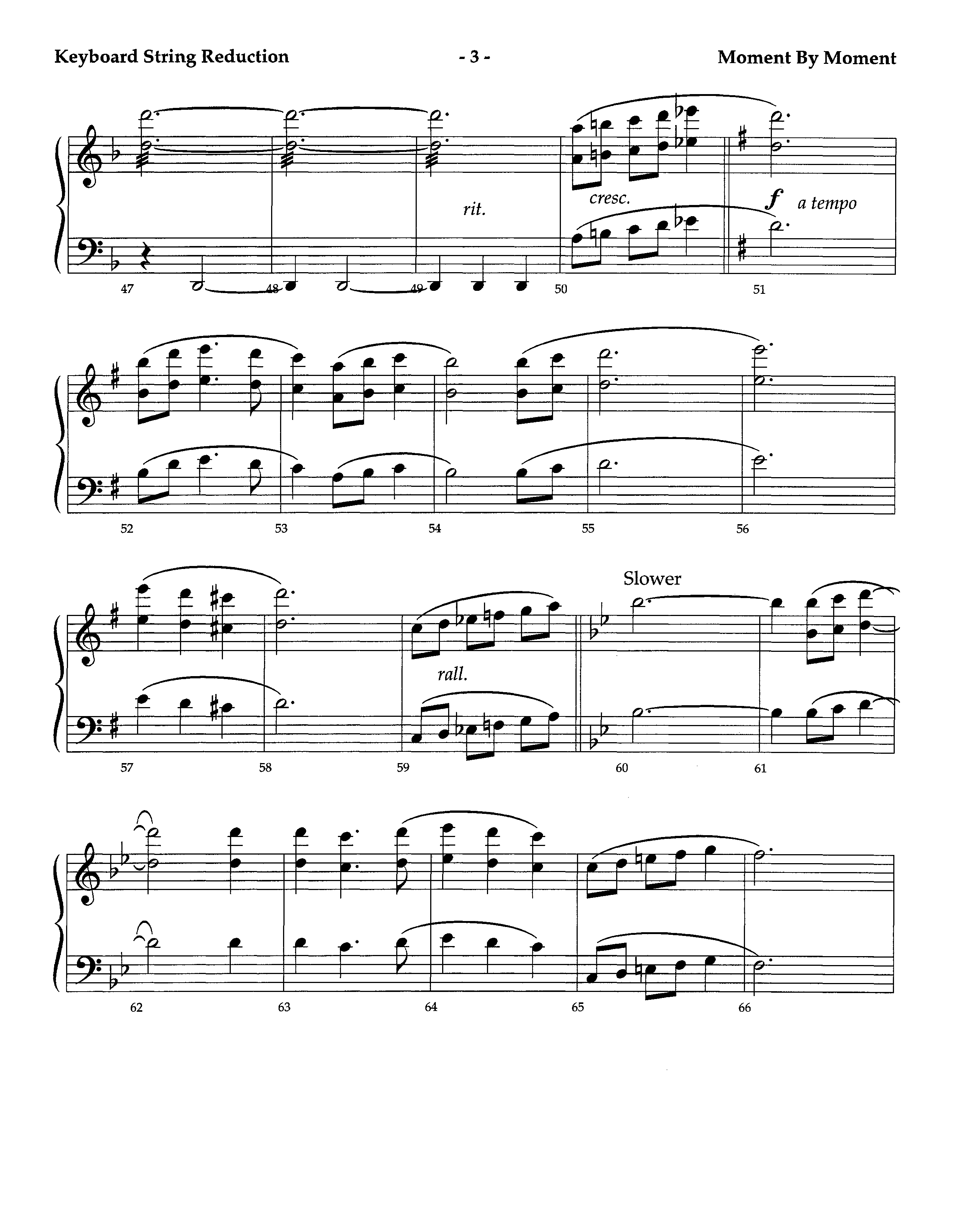 Moment By Moment (Instrumental) String Reduction (Lifeway Worship / Arr. Steve Dunn)