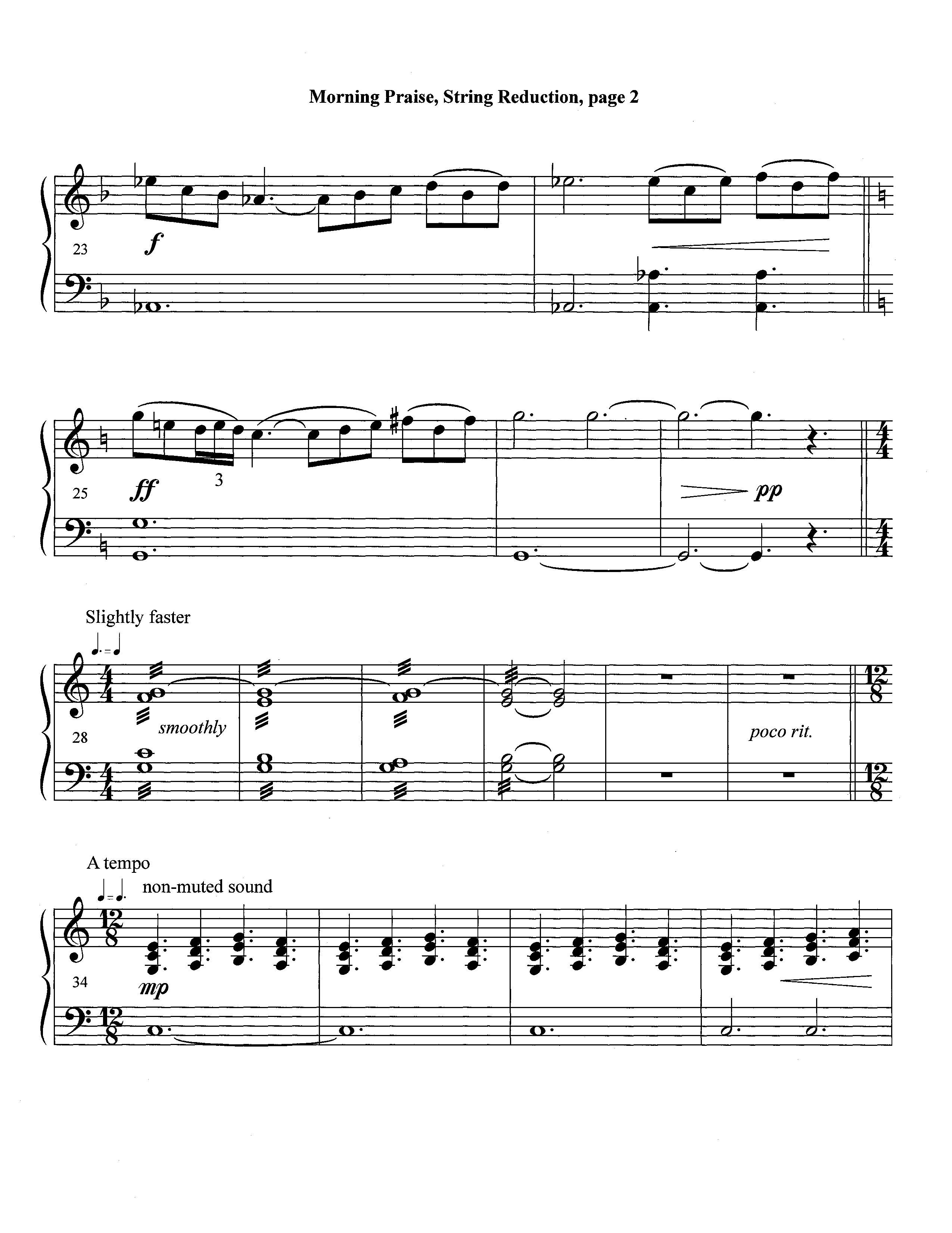 Morning Praise (Instrumental) String Reduction (Lifeway Worship / Arr. David Winkler)
