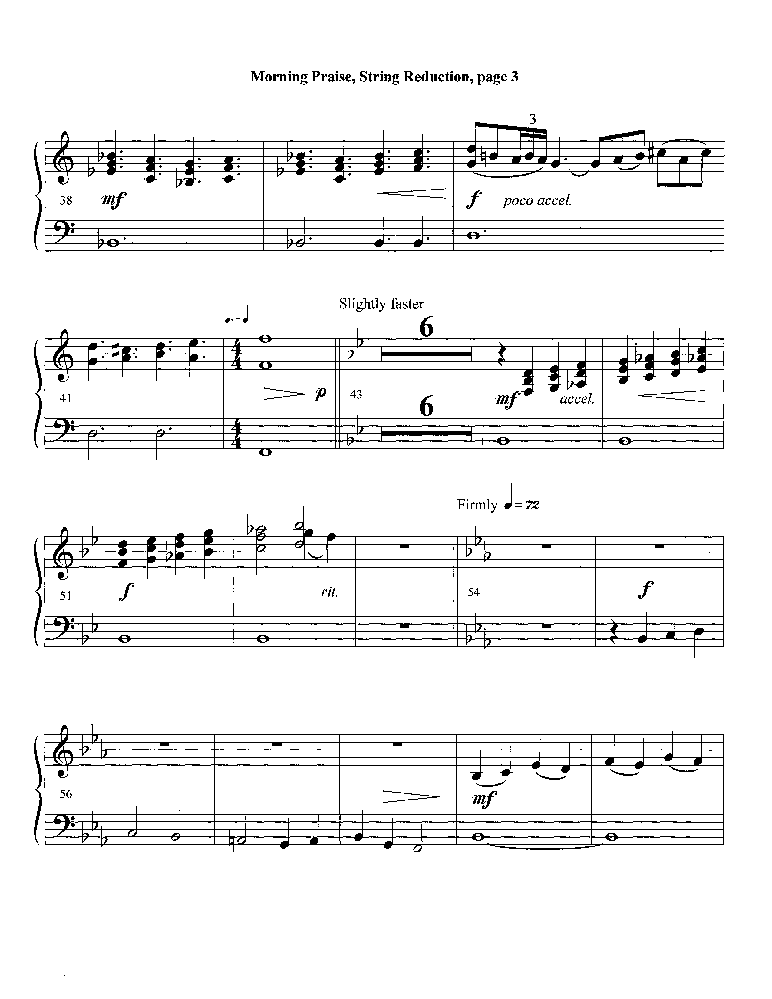 Morning Praise (Instrumental) String Reduction (Lifeway Worship / Arr. David Winkler)