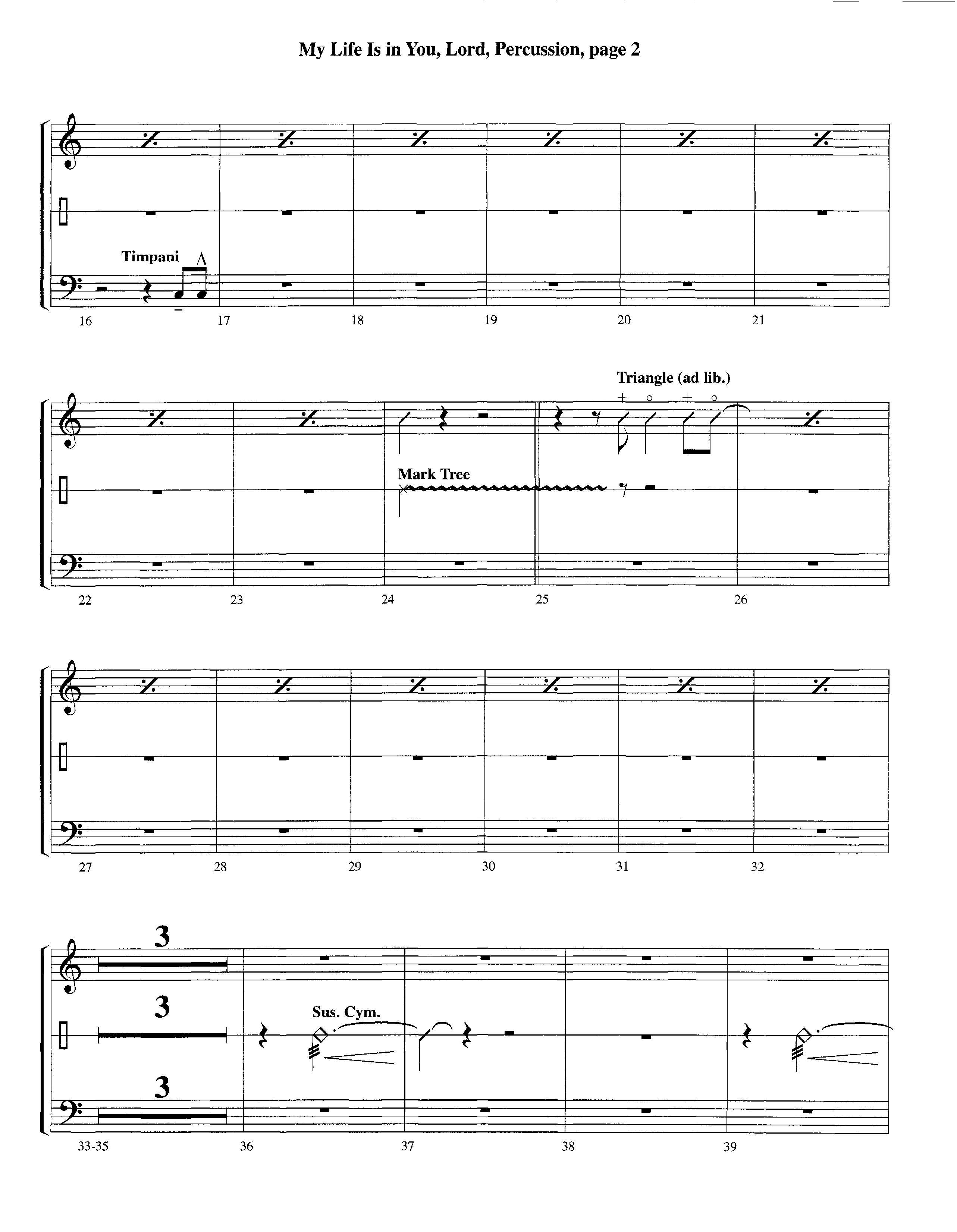 My Life Is In You (Instrumental) Percussion (Lifeway Worship / Arr. Richard Kingsmore)