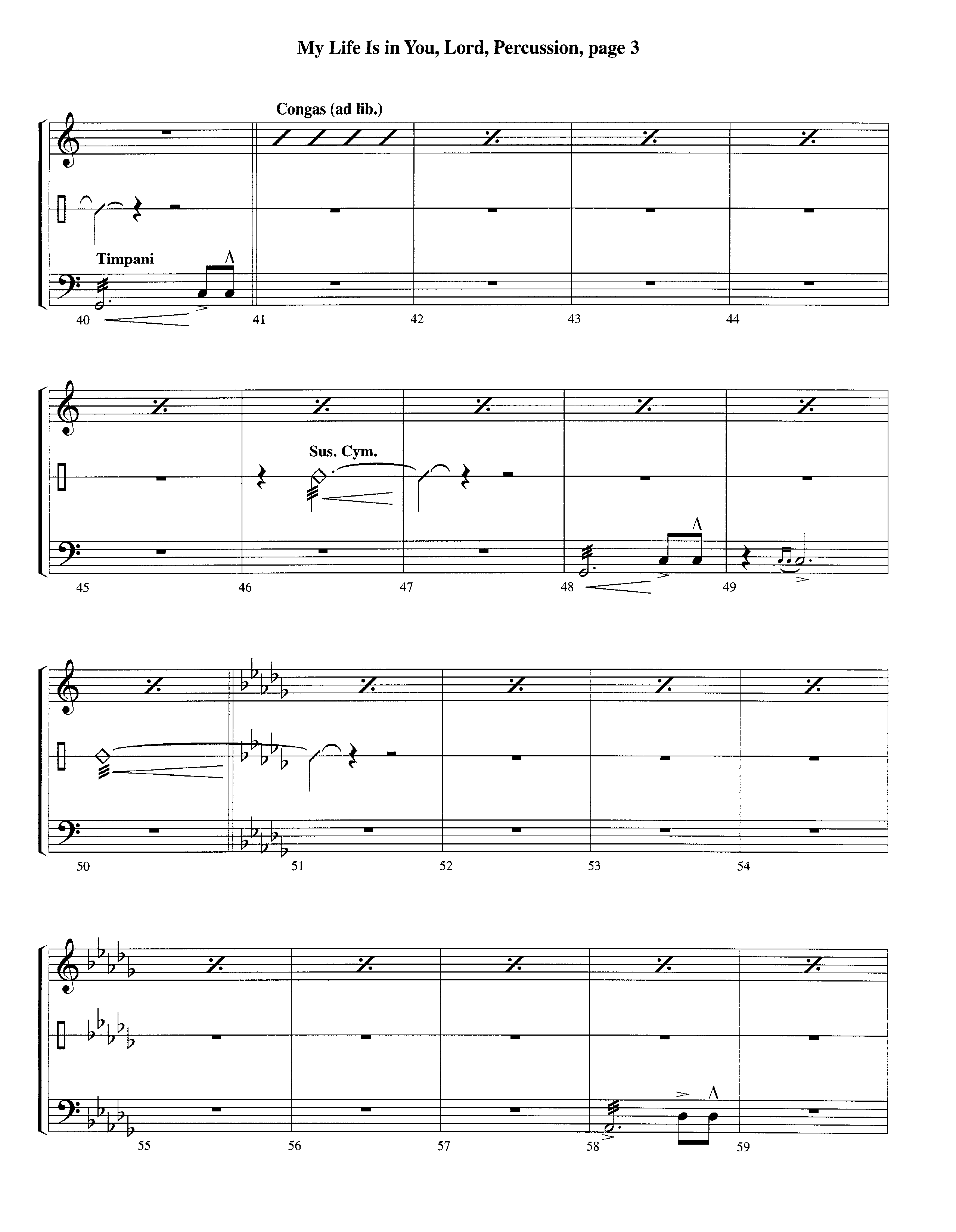 My Life Is In You (Instrumental) Percussion (Lifeway Worship / Arr. Richard Kingsmore)