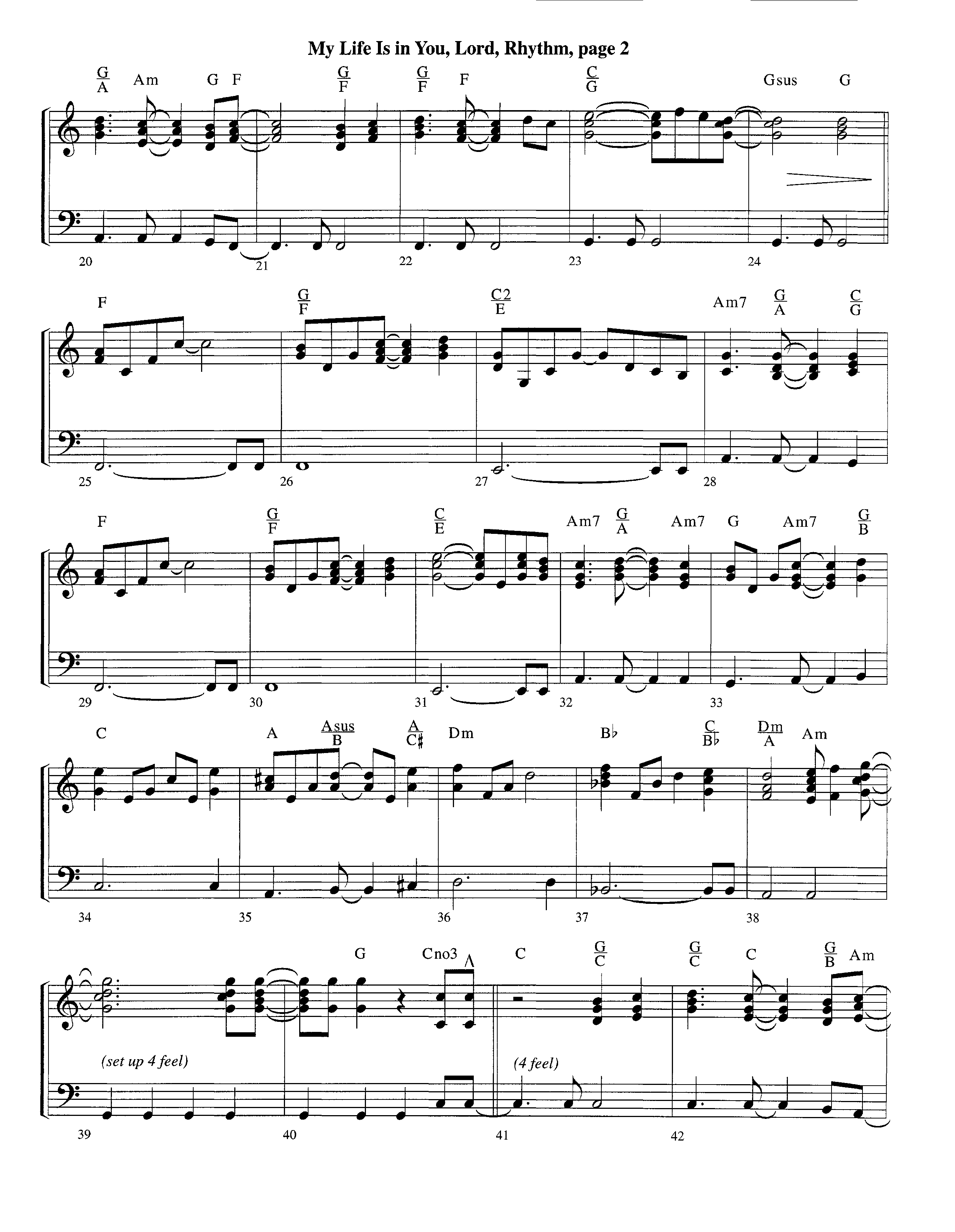 My Life Is In You (Instrumental) Piano/Rhythm (Lifeway Worship / Arr. Richard Kingsmore)