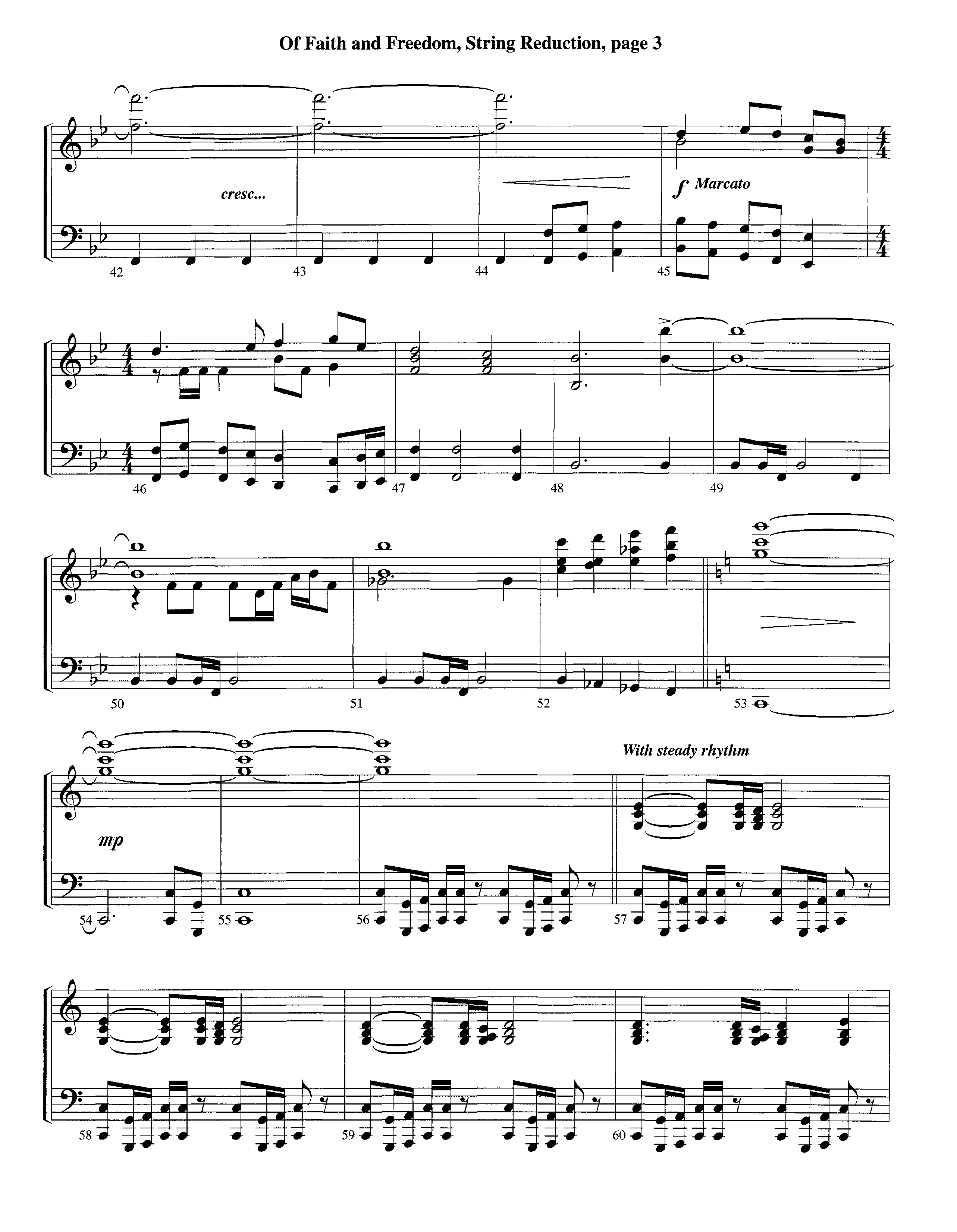 Of Faith And Freedom (Instrumental) String Reduction (Lifeway Worship / Arr. Jeff Cranfill)