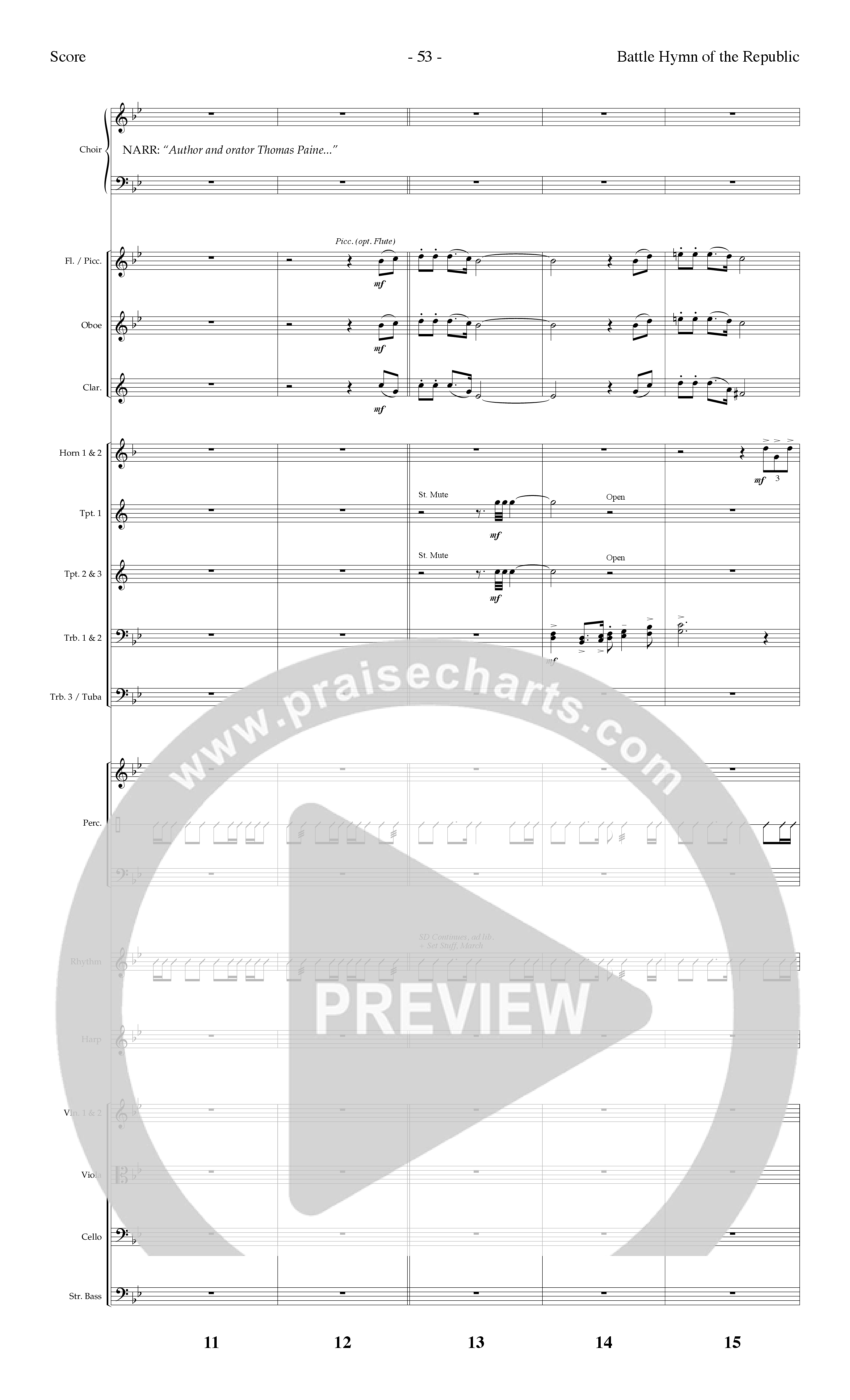 America Keep Singing (6 Song Choral Collection) Song 3 (Orchestration) (Lifeway Choral / Arr. Dennis Allen)