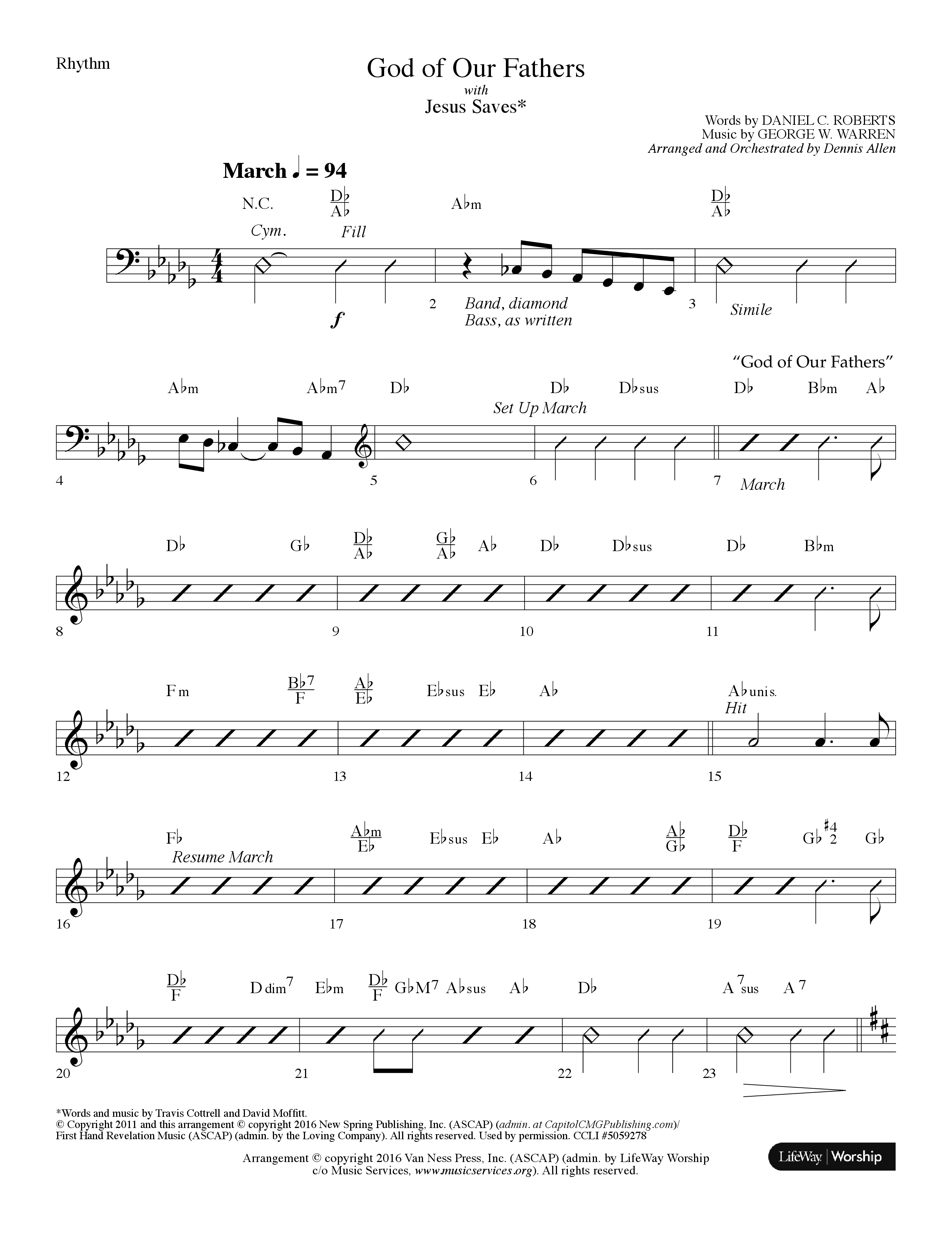 America Keep Singing (6 Song Choral Collection) Song 5 (Rhythm) (Lifeway Choral / Arr. Dennis Allen)