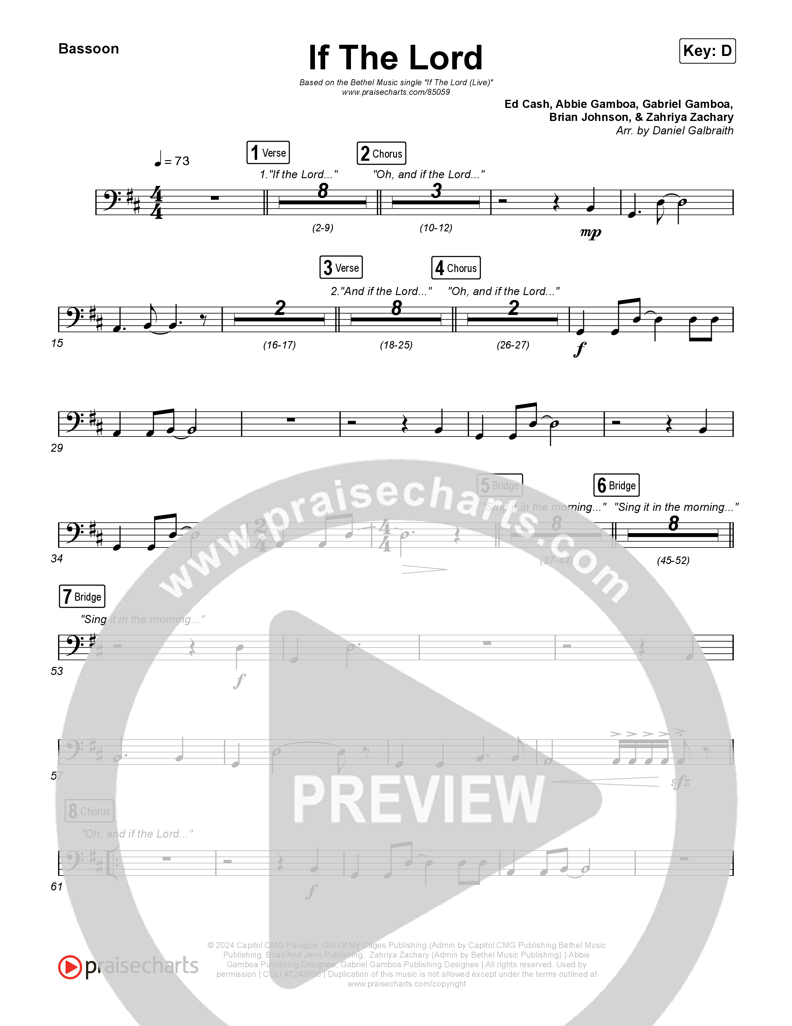 If The Lord (Live) Bassoon (Bethel Music / Zahriya Zachary)