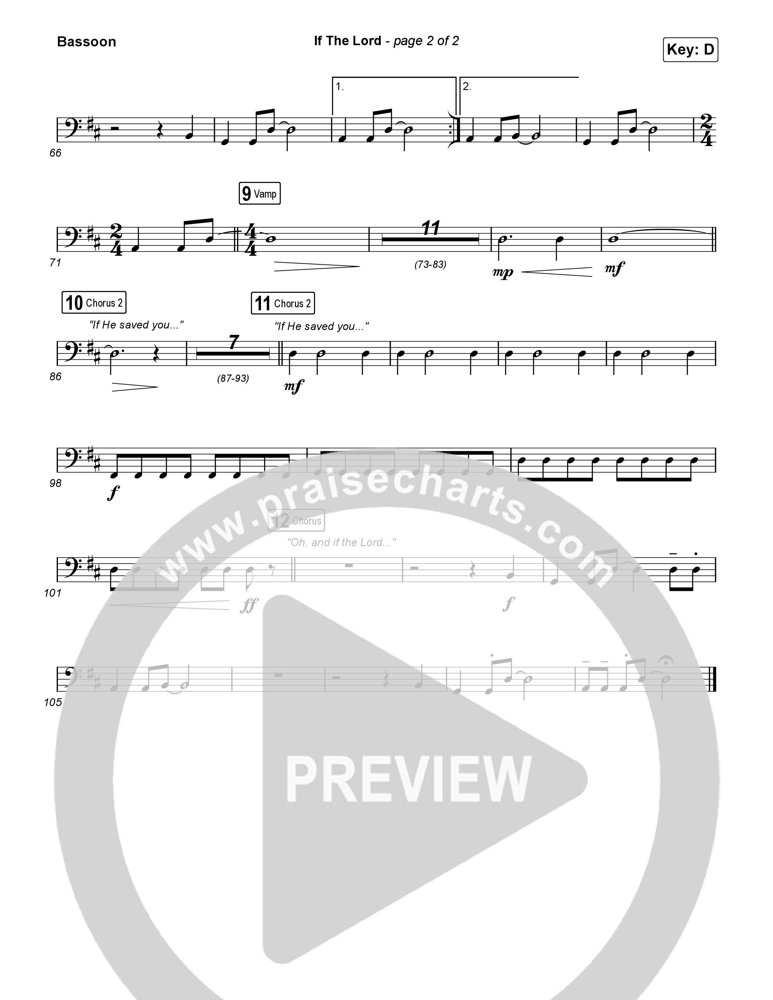 If The Lord (Live) Bassoon (Bethel Music / Zahriya Zachary)