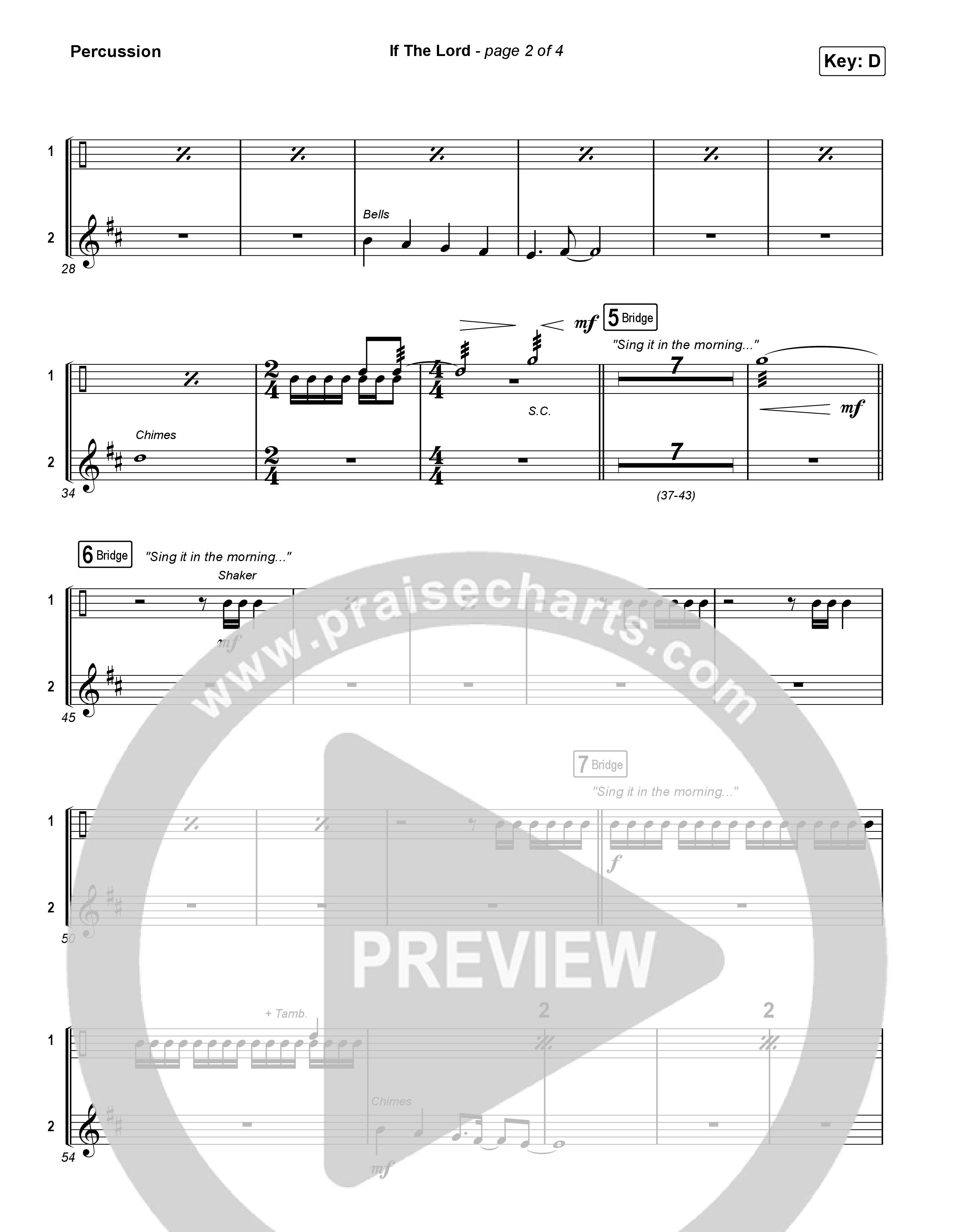 If The Lord (Live) Percussion (Bethel Music / Zahriya Zachary)