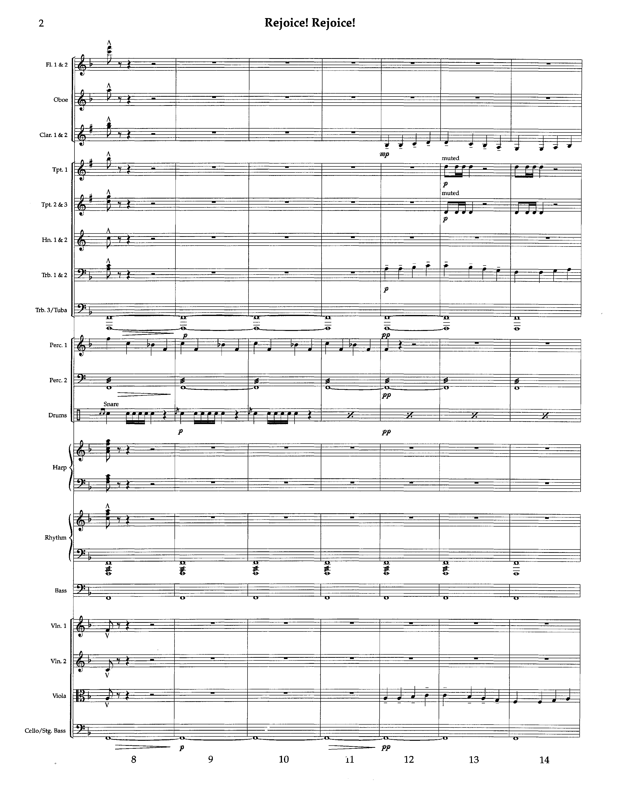 Rejoice Rejoice (Instrumental) Orchestration (Lifeway Worship / Arr. Omar Allen)