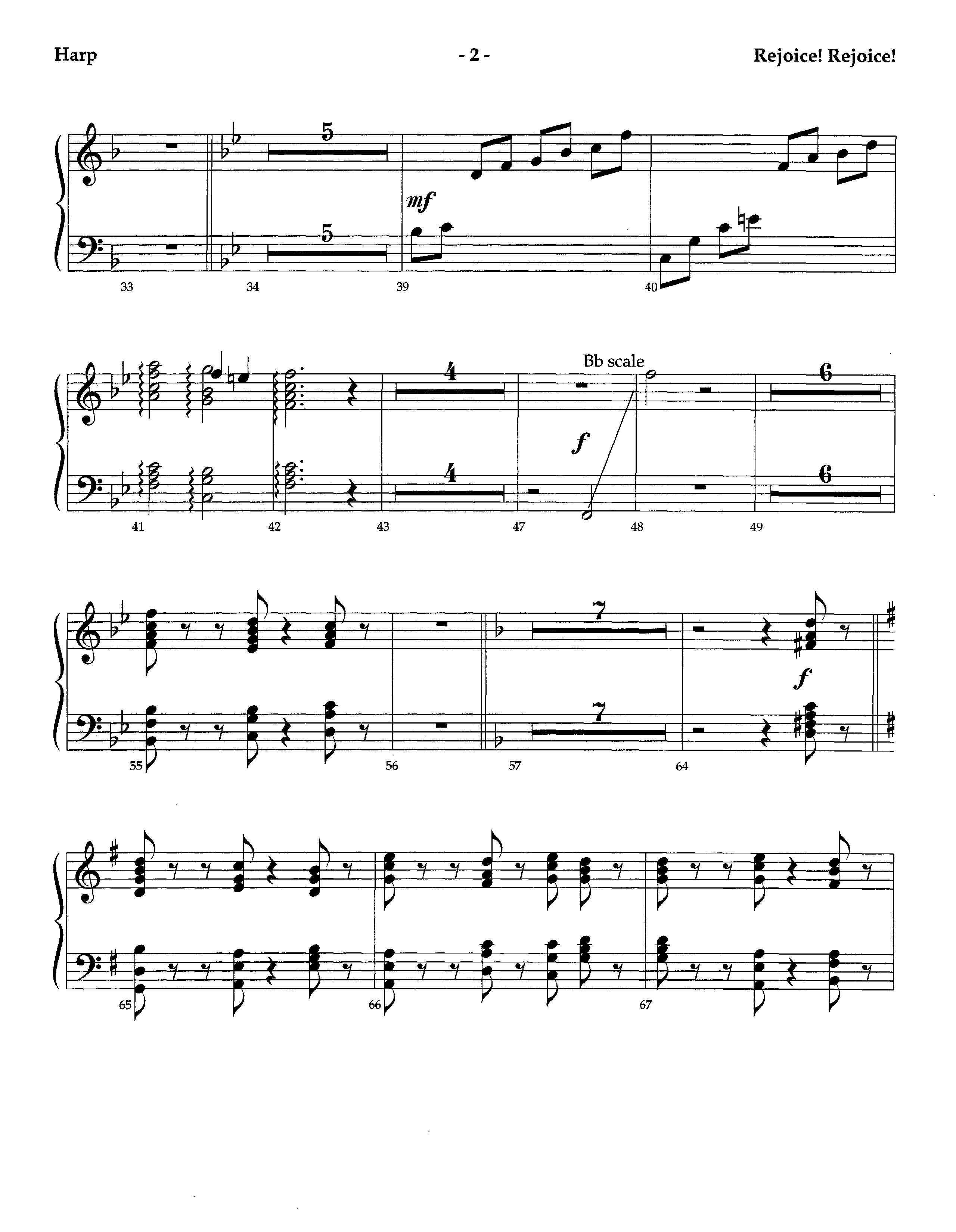 Rejoice Rejoice (Instrumental) Harp (Lifeway Worship / Arr. Omar Allen)