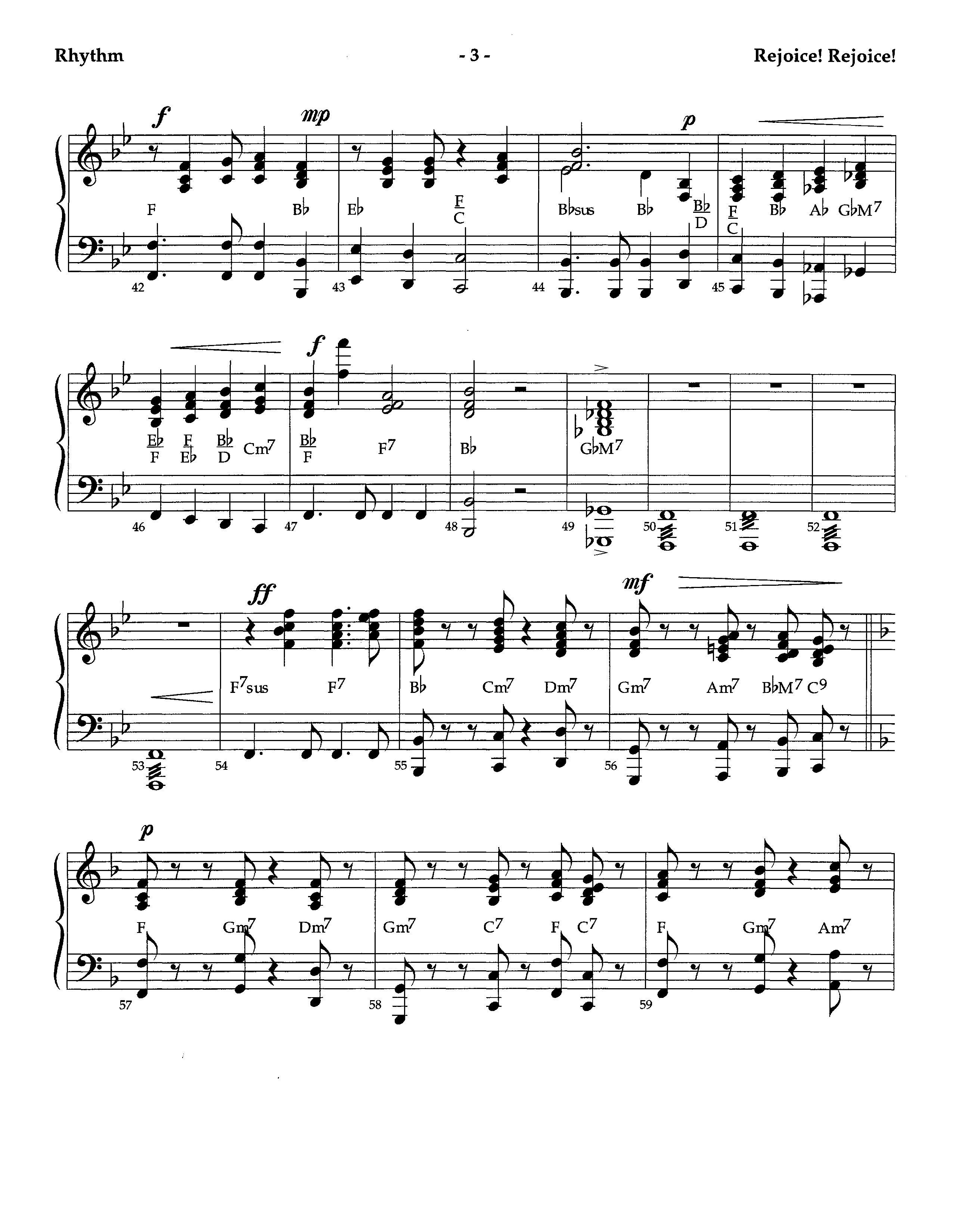 Rejoice Rejoice (Instrumental) Piano/Rhythm (Lifeway Worship / Arr. Omar Allen)