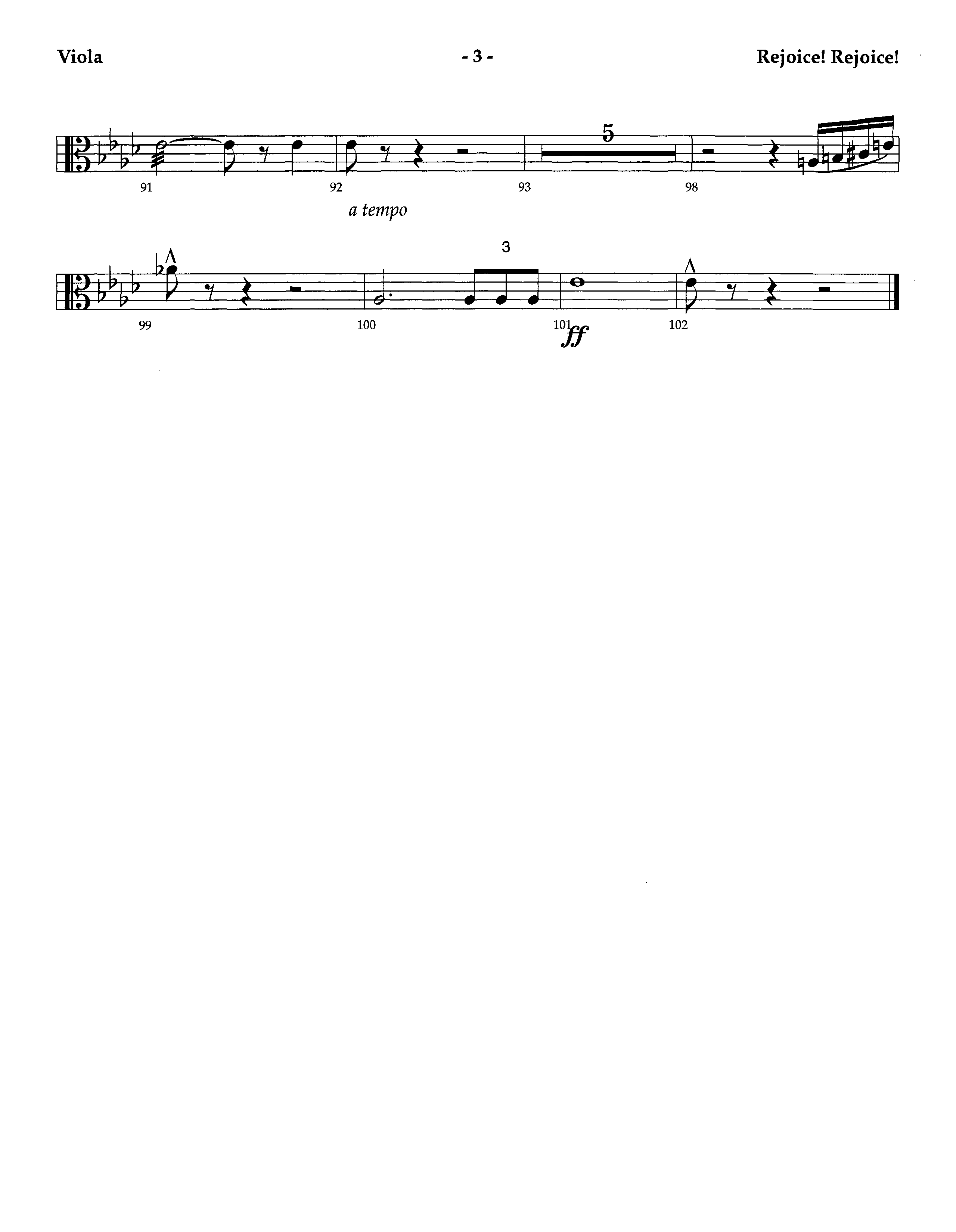 Rejoice Rejoice (Instrumental) Viola (Lifeway Worship / Arr. Omar Allen)