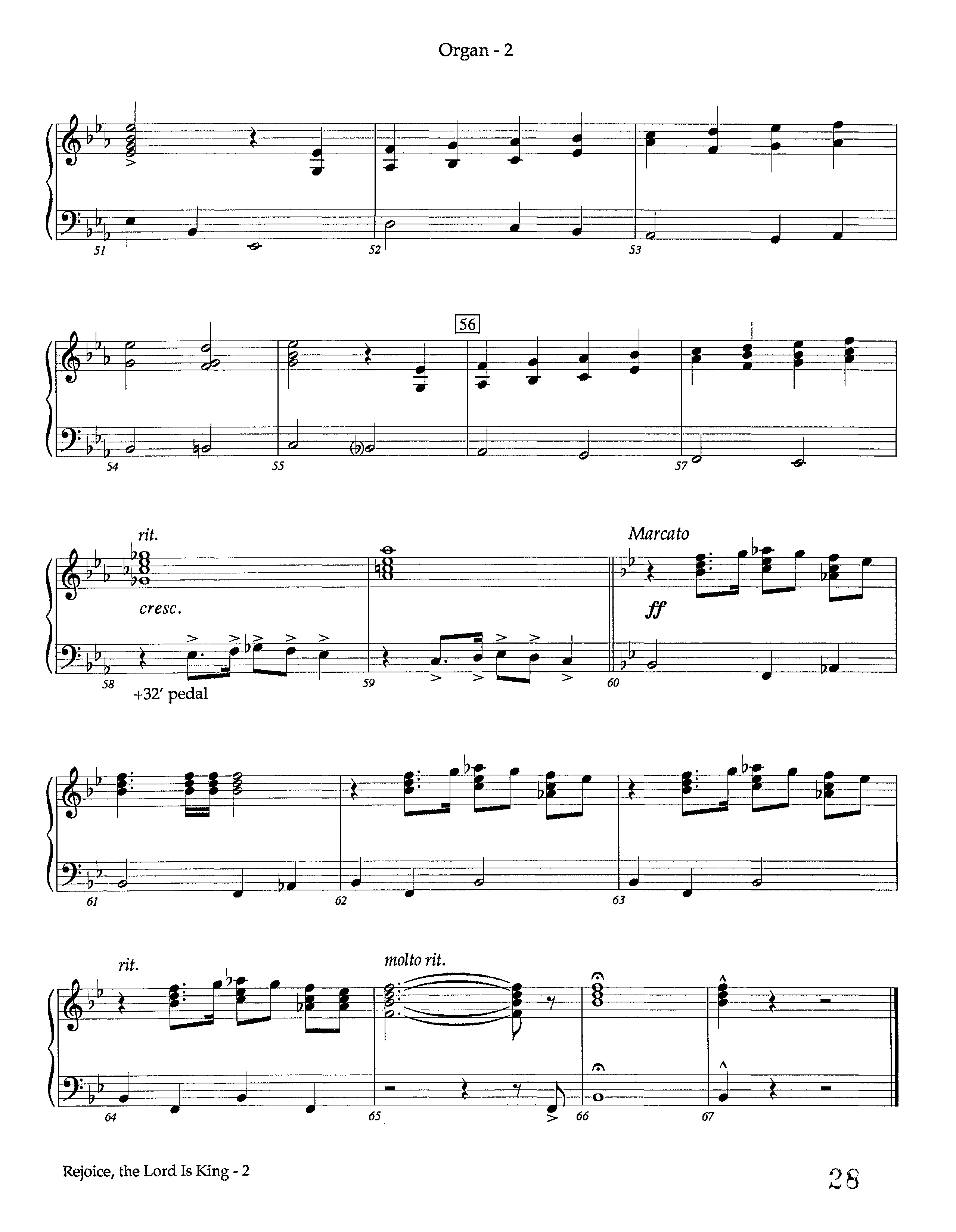 Rejoice The Lord Is King (Instrumental) Organ (Lifeway Worship / Arr. Keith Christopher)