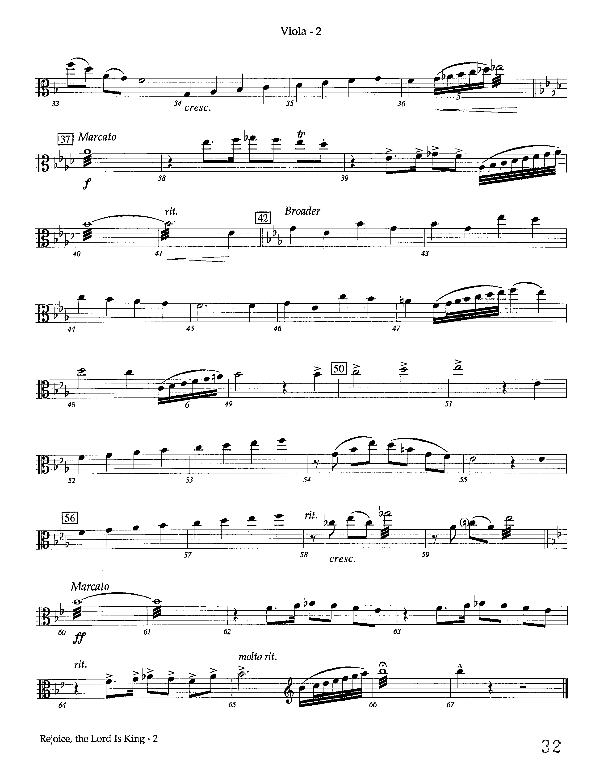 Rejoice The Lord Is King (Instrumental) Viola (Lifeway Worship / Arr. Keith Christopher)