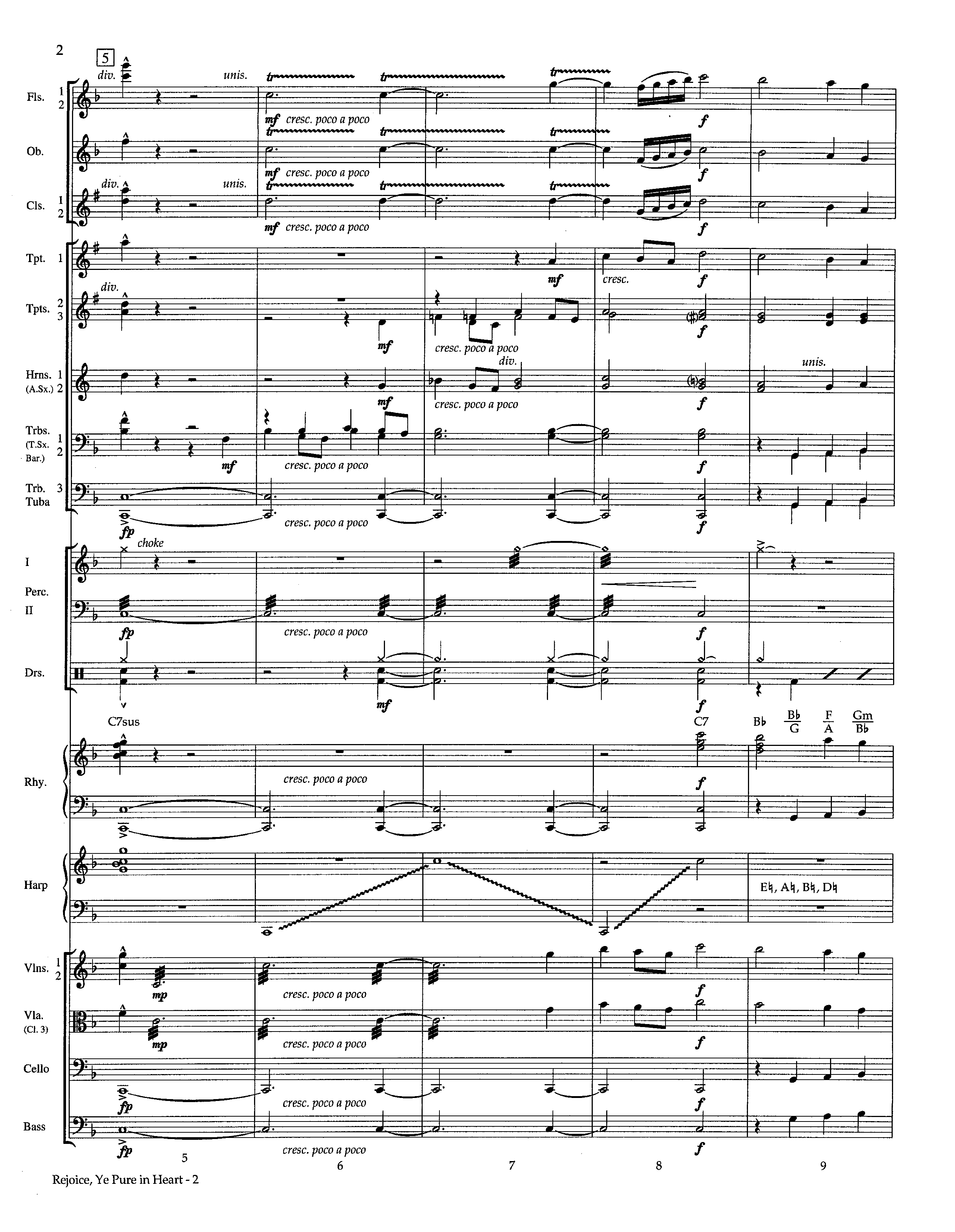 Rejoice Ye Pure In Heart (Instrumental) Orchestration (Lifeway Worship / Arr. Steve Dunn)