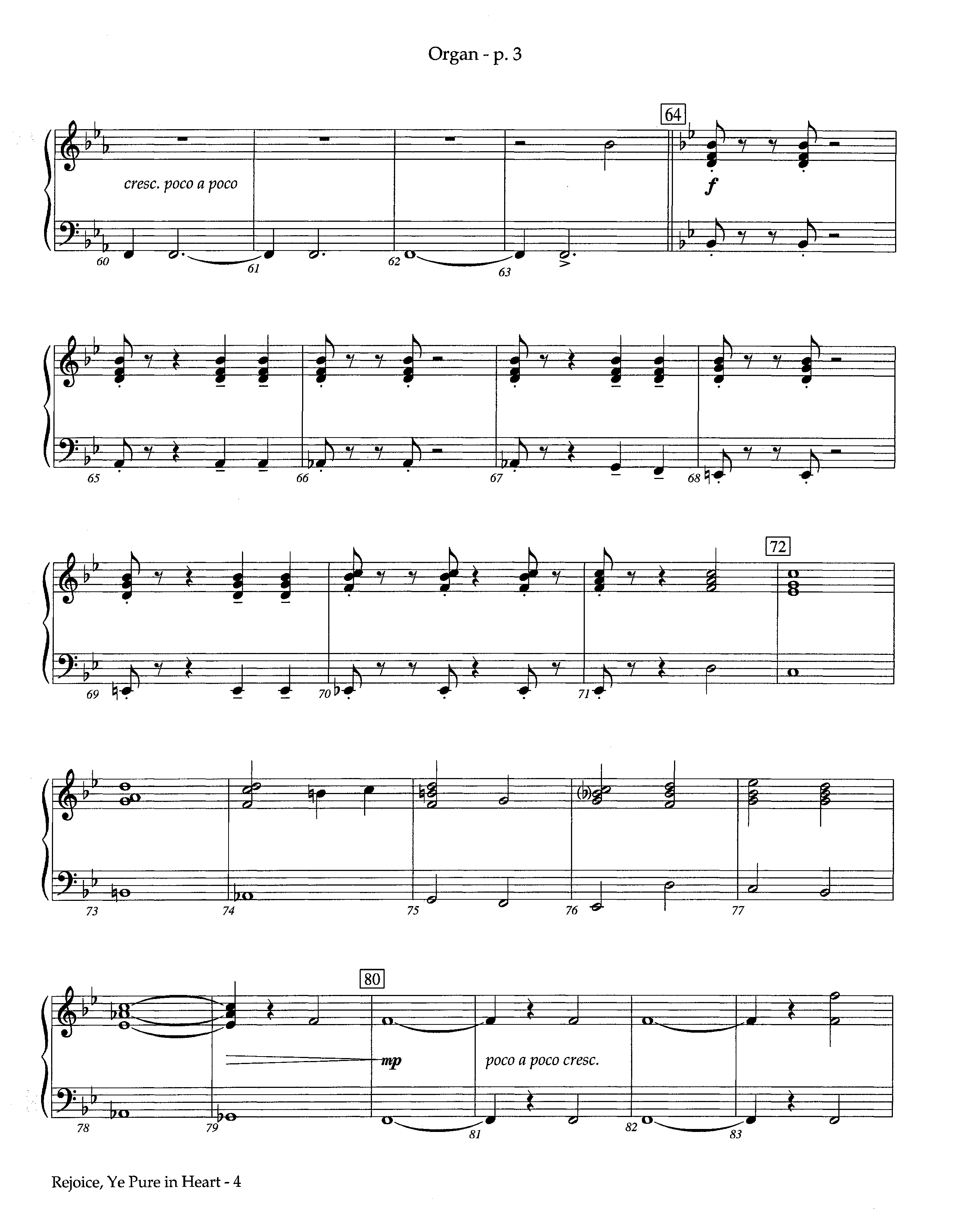 Rejoice Ye Pure In Heart (Instrumental) Organ (Lifeway Worship / Arr. Steve Dunn)