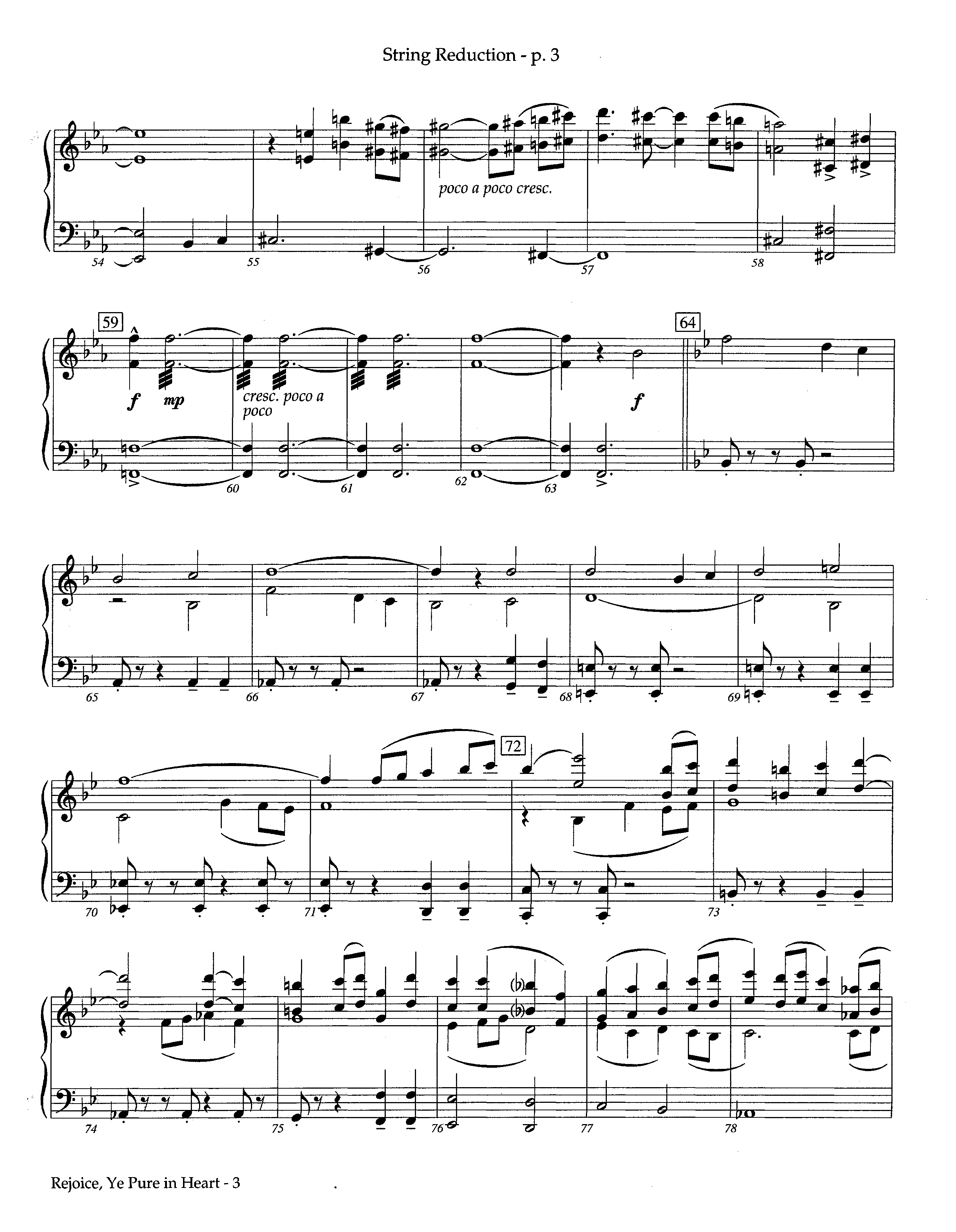 Rejoice Ye Pure In Heart (Instrumental) String Reduction (Lifeway Worship / Arr. Steve Dunn)