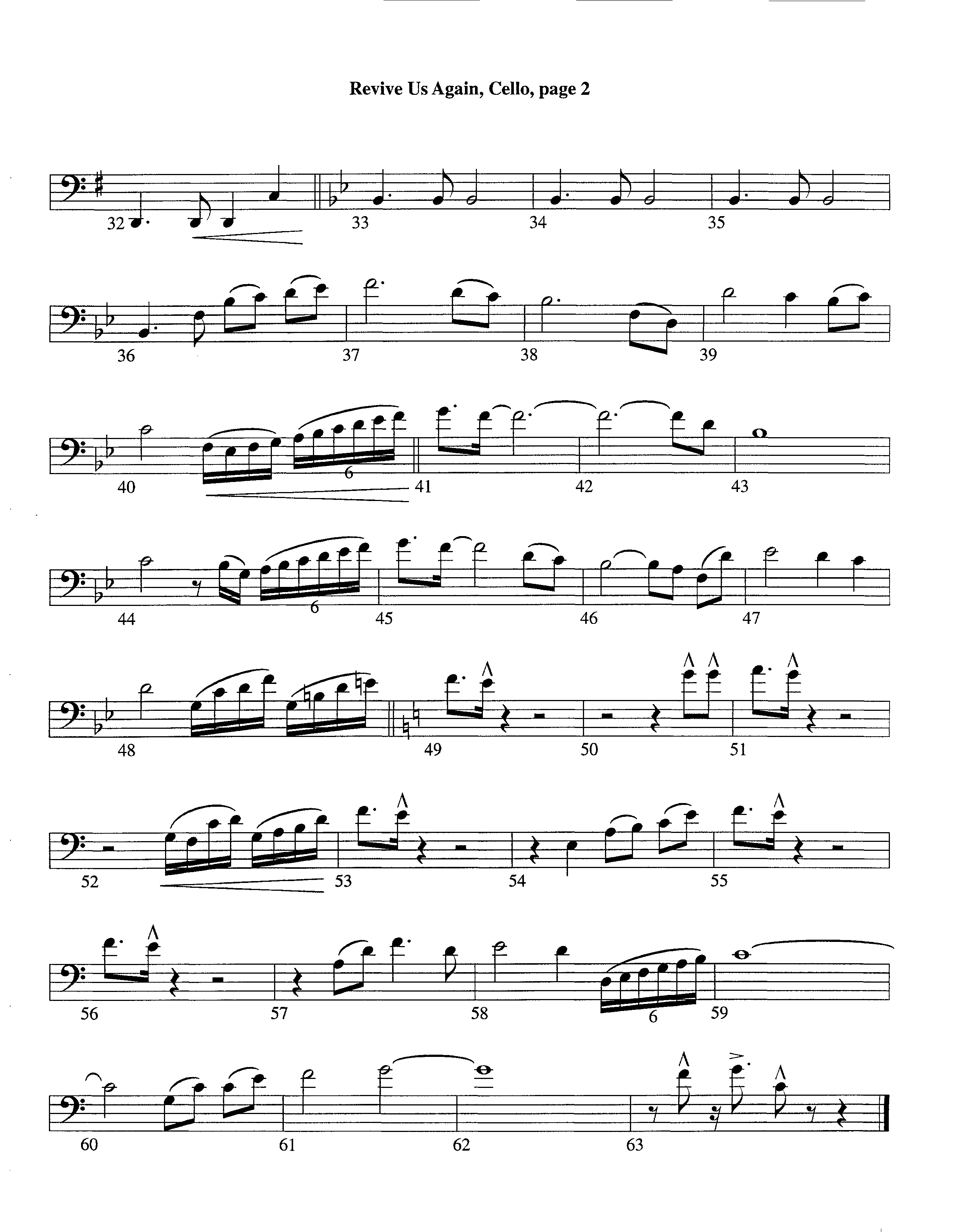 Revive Us Again (Instrumental) Cello (Lifeway Worship / Arr. Richard Kingsmore)