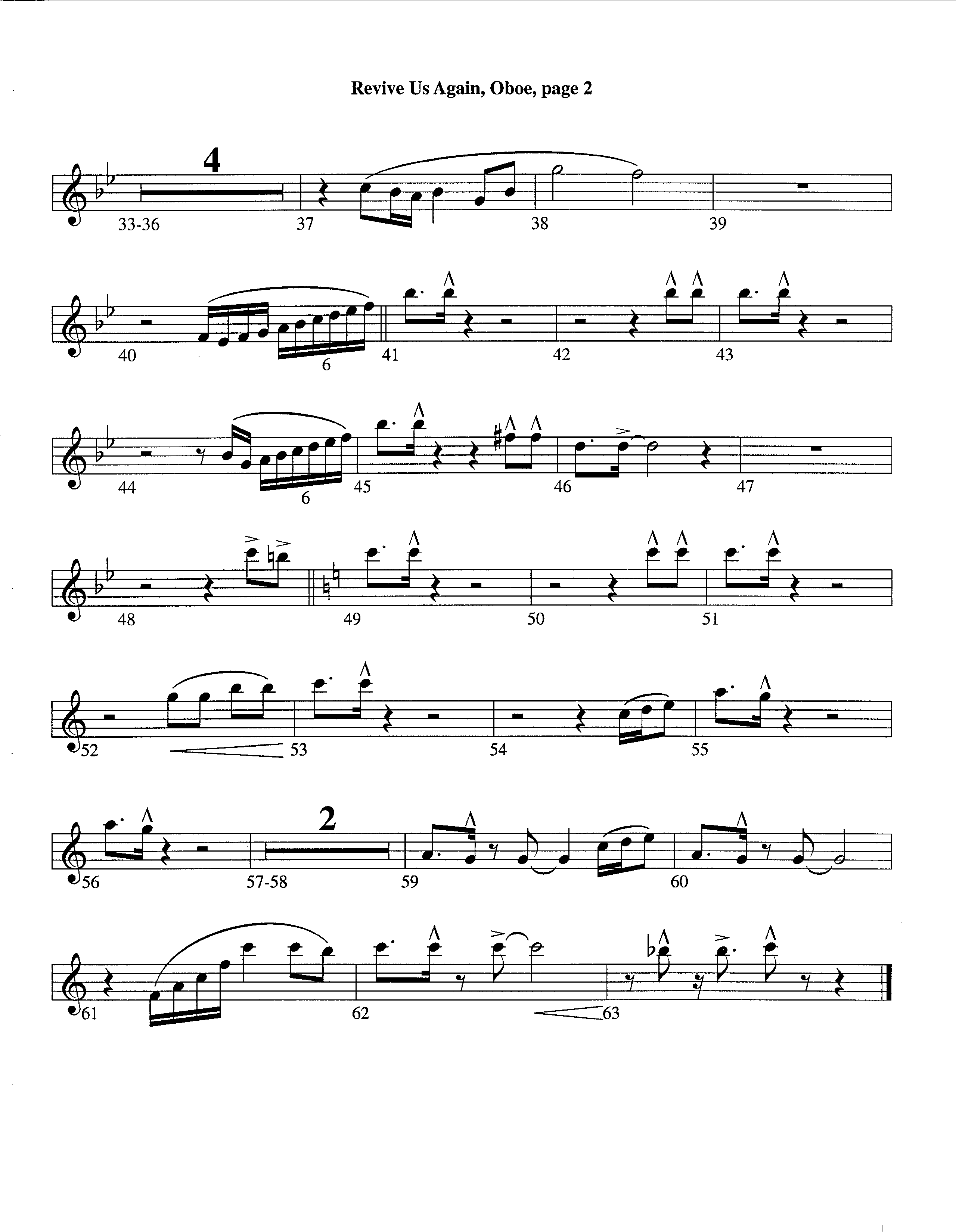 Revive Us Again (Instrumental) Oboe (Lifeway Worship / Arr. Richard Kingsmore)