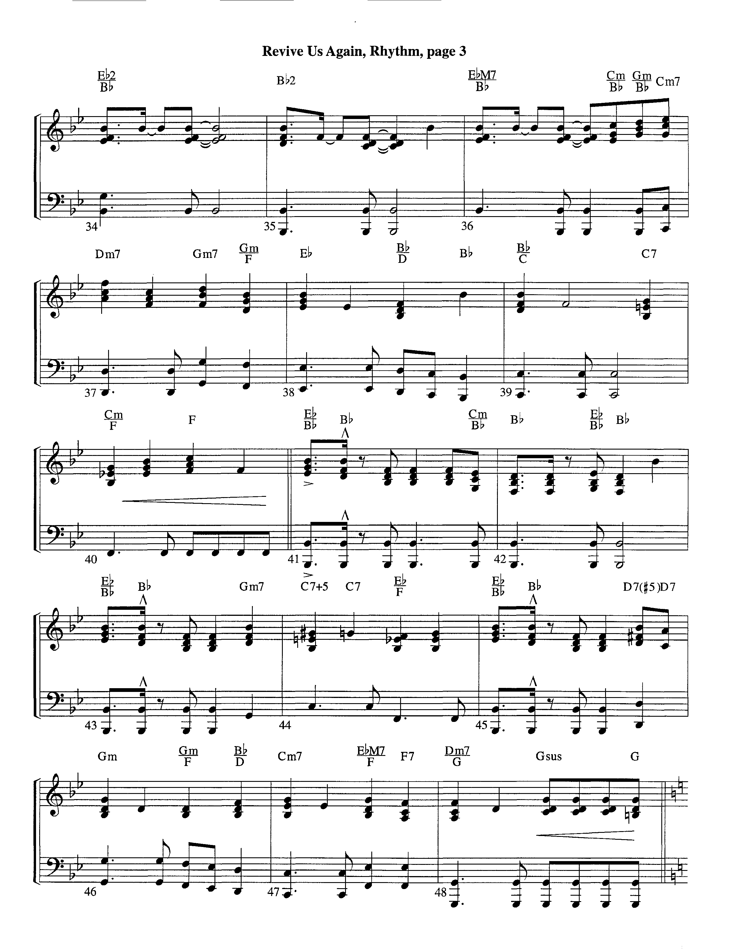 Revive Us Again (Instrumental) Piano/Rhythm (Lifeway Worship / Arr. Richard Kingsmore)