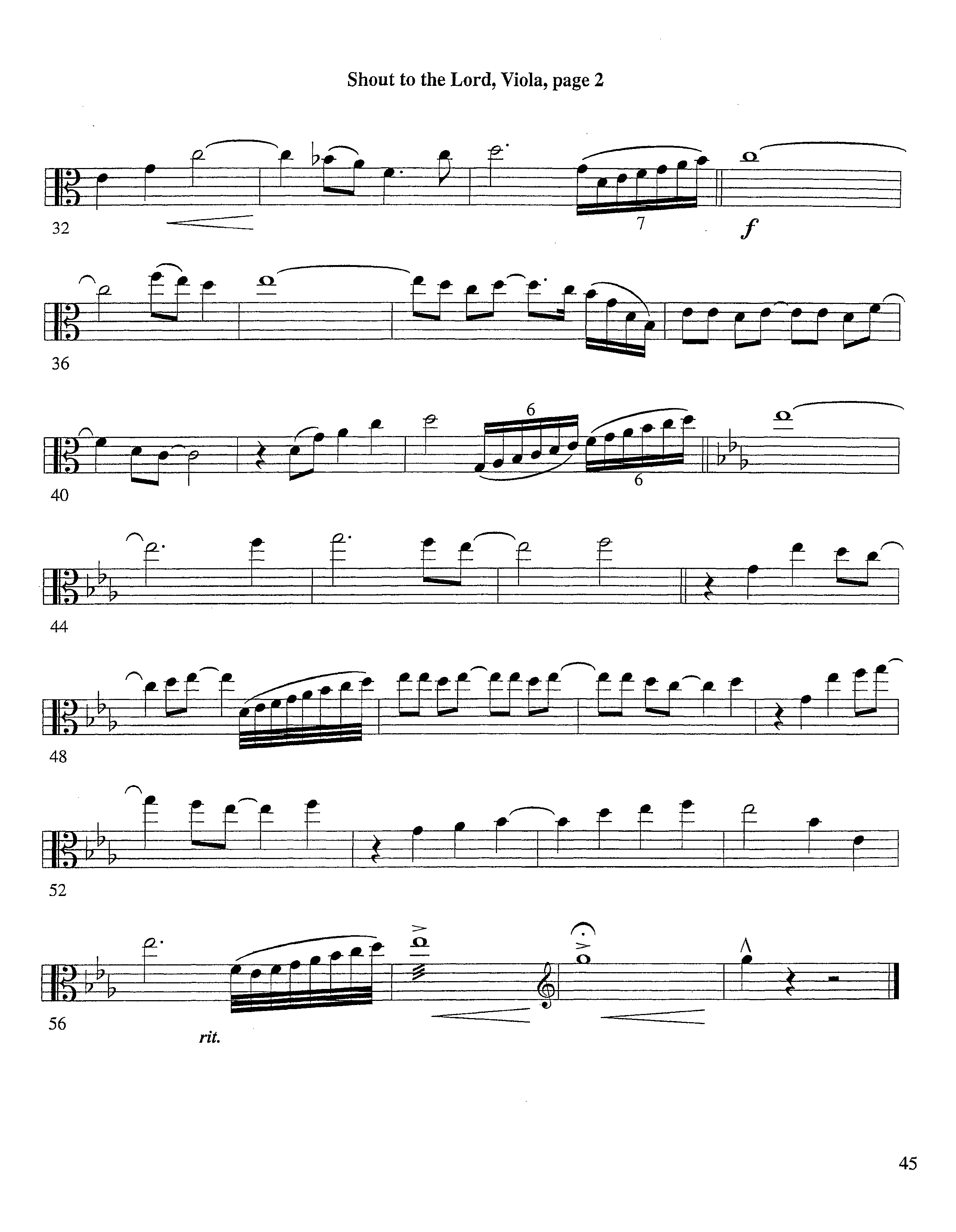 Shout To The Lord (Instrumental) Viola (Lifeway Worship / Arr. Richard Kingsmore)