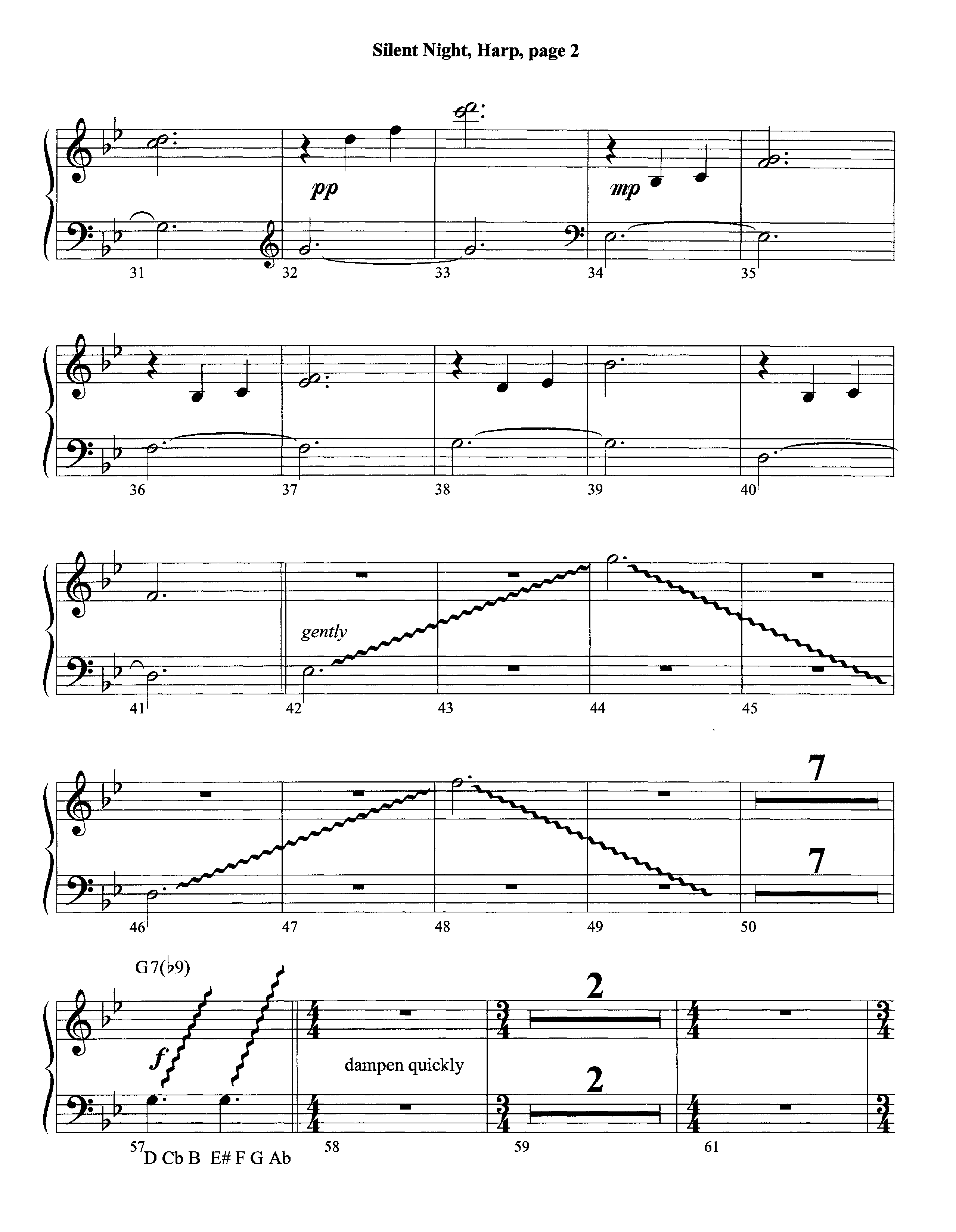 Silent Night (Instrumental) Harp (Lifeway Worship / Arr. David Winkler)