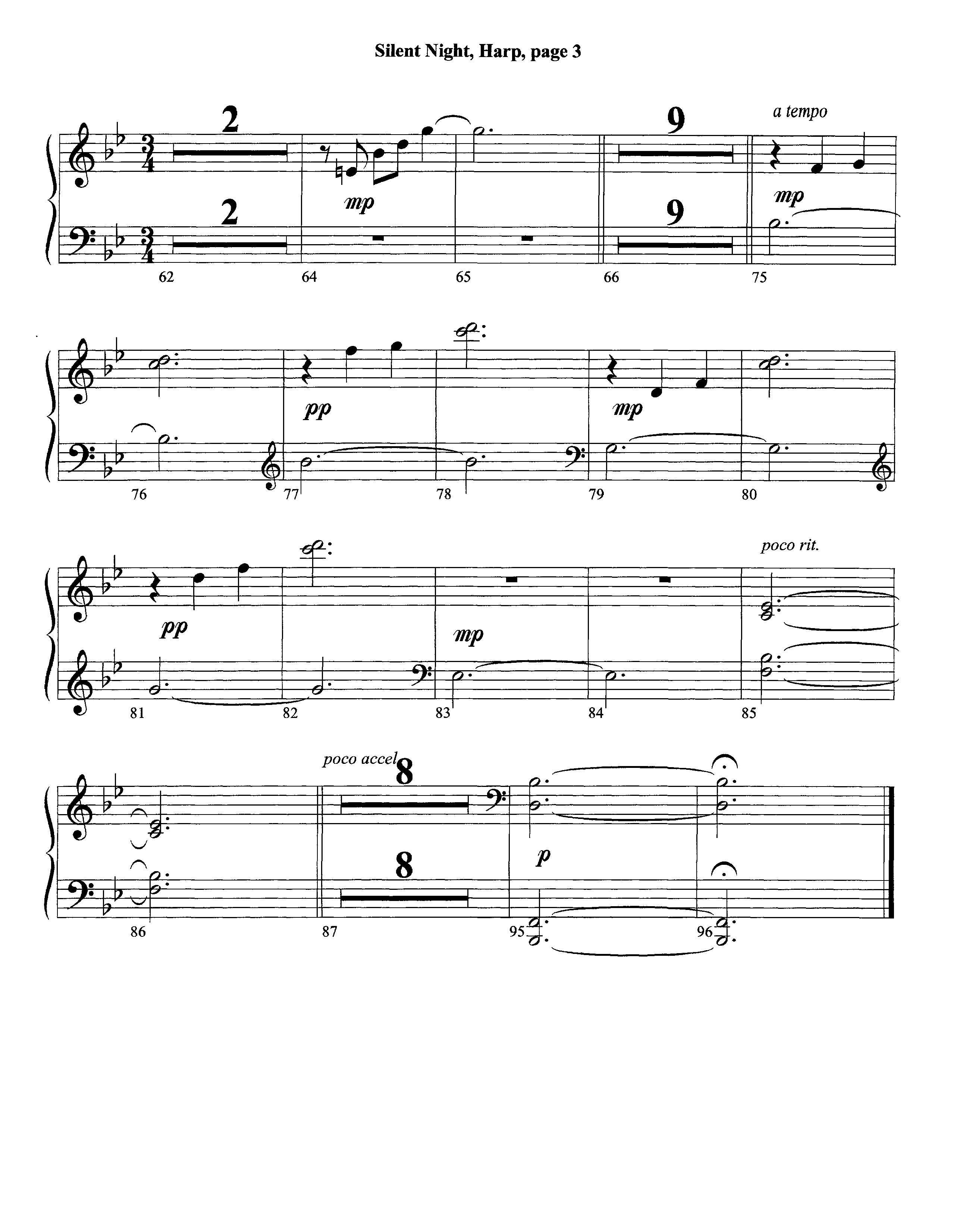 Silent Night (Instrumental) Harp (Lifeway Worship / Arr. David Winkler)