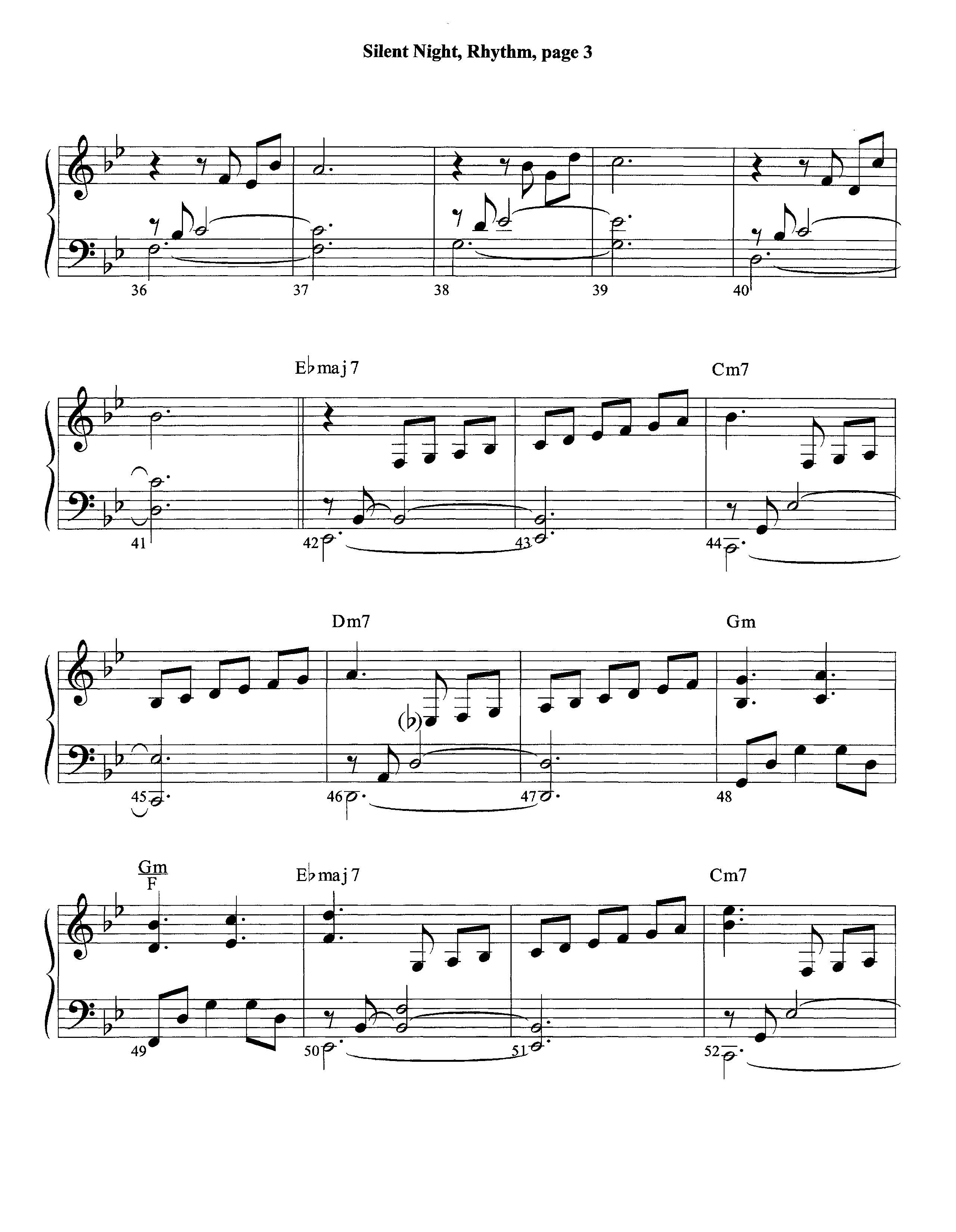 Silent Night (Instrumental) Piano/Rhythm (Lifeway Worship / Arr. David Winkler)