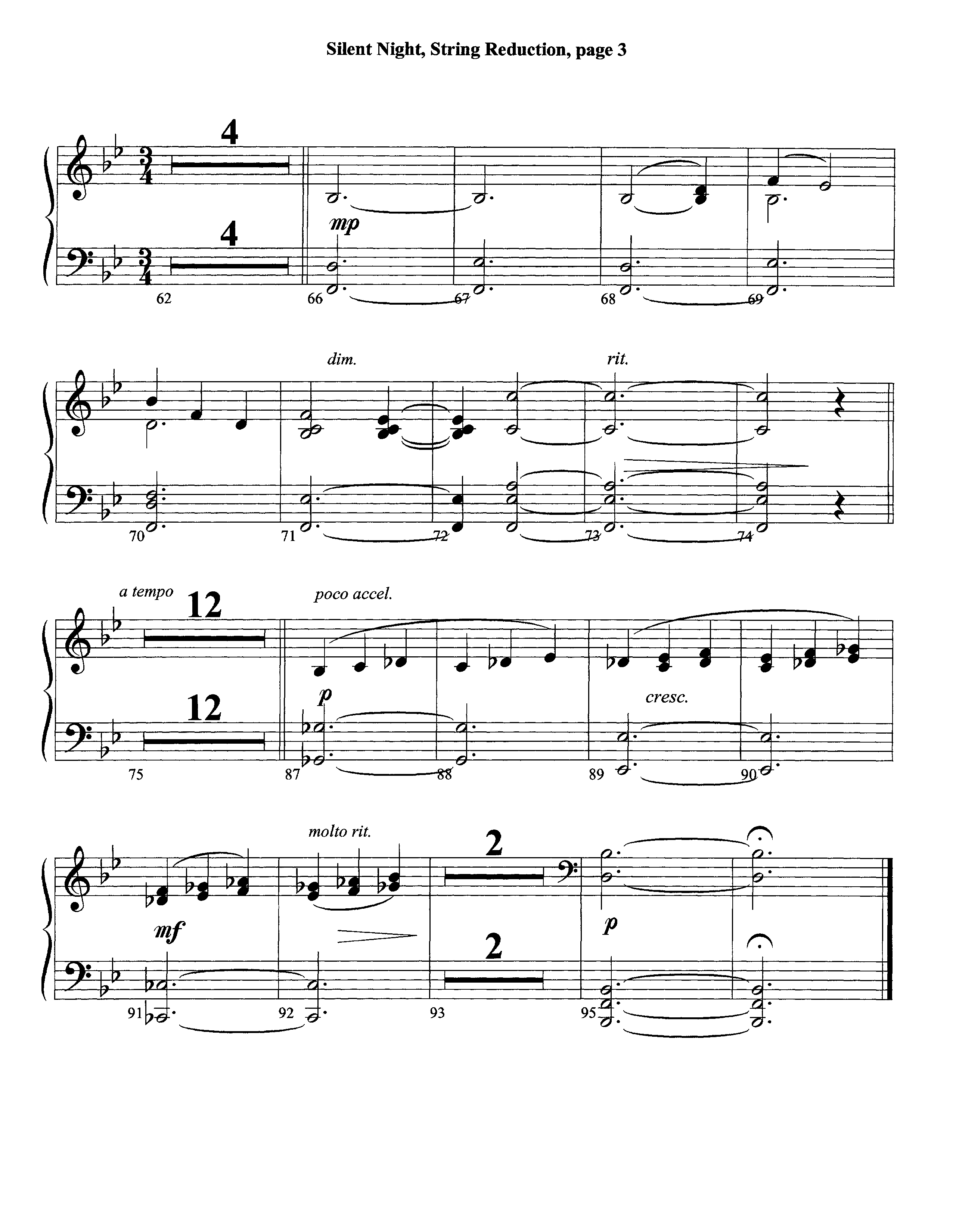 Silent Night (Instrumental) String Reduction (Lifeway Worship / Arr. David Winkler)