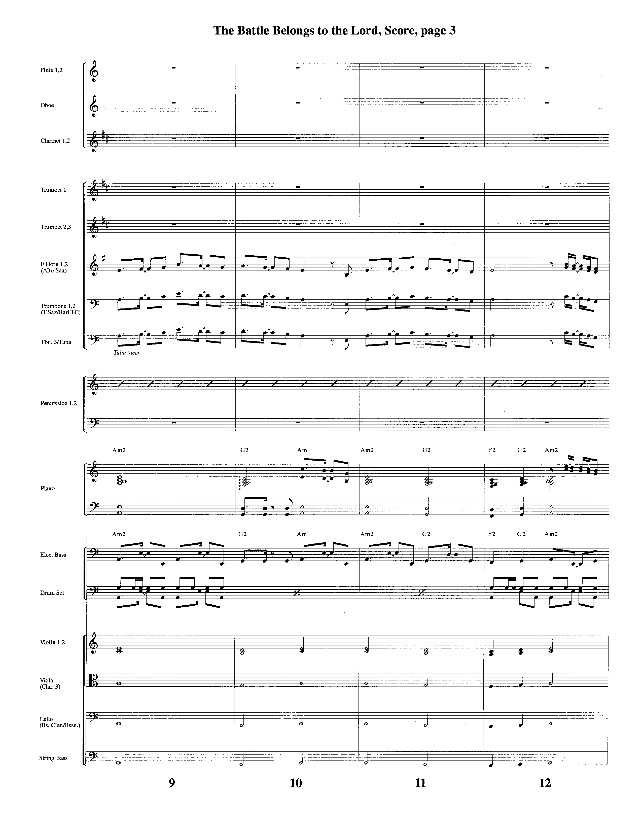 The Battle Belongs To The Lord (Instrumental) Orchestration (Lifeway Worship / Arr. Tom Payne)