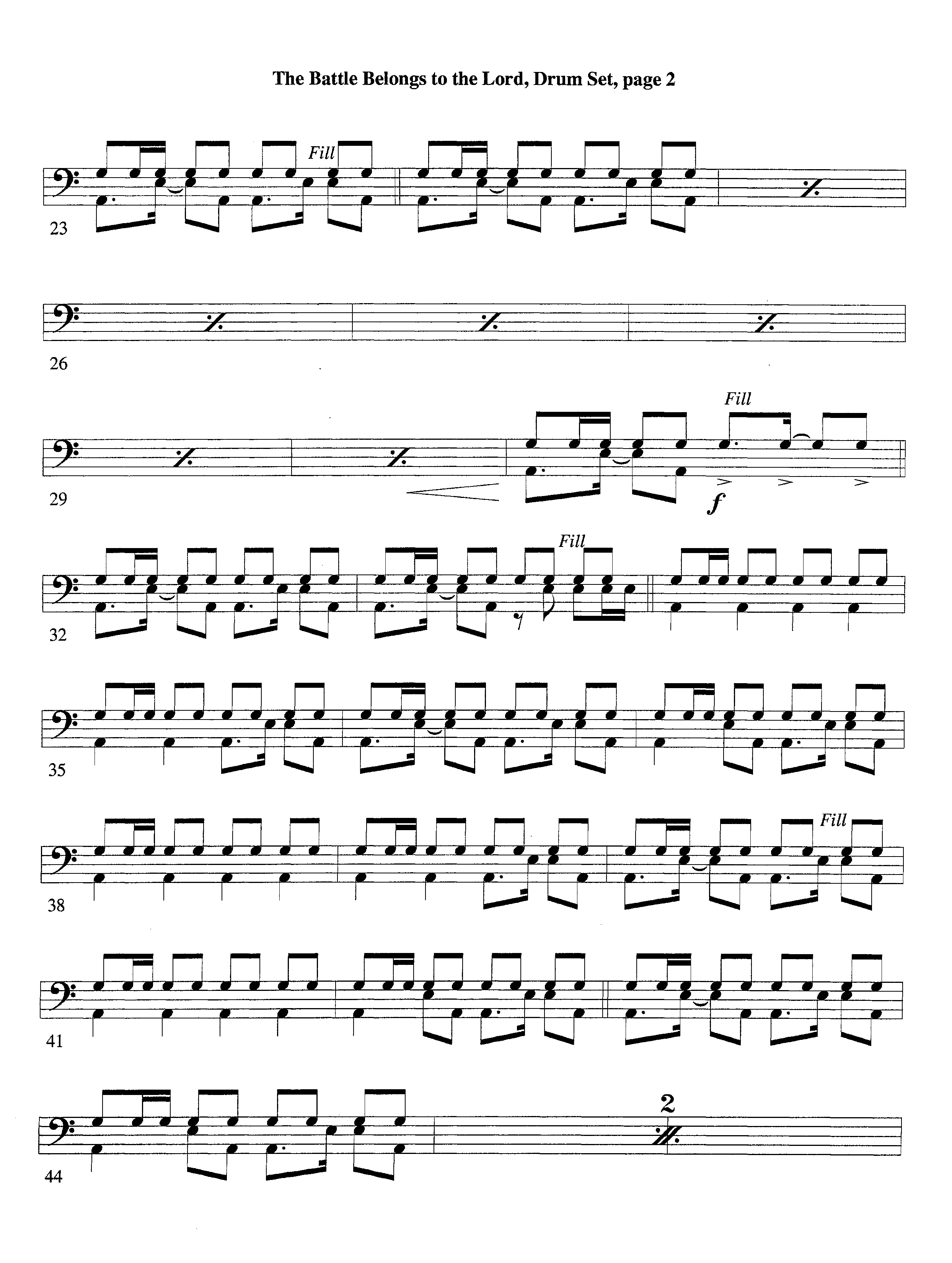 The Battle Belongs To The Lord (Instrumental) Drum Set (Lifeway Worship / Arr. Tom Payne)