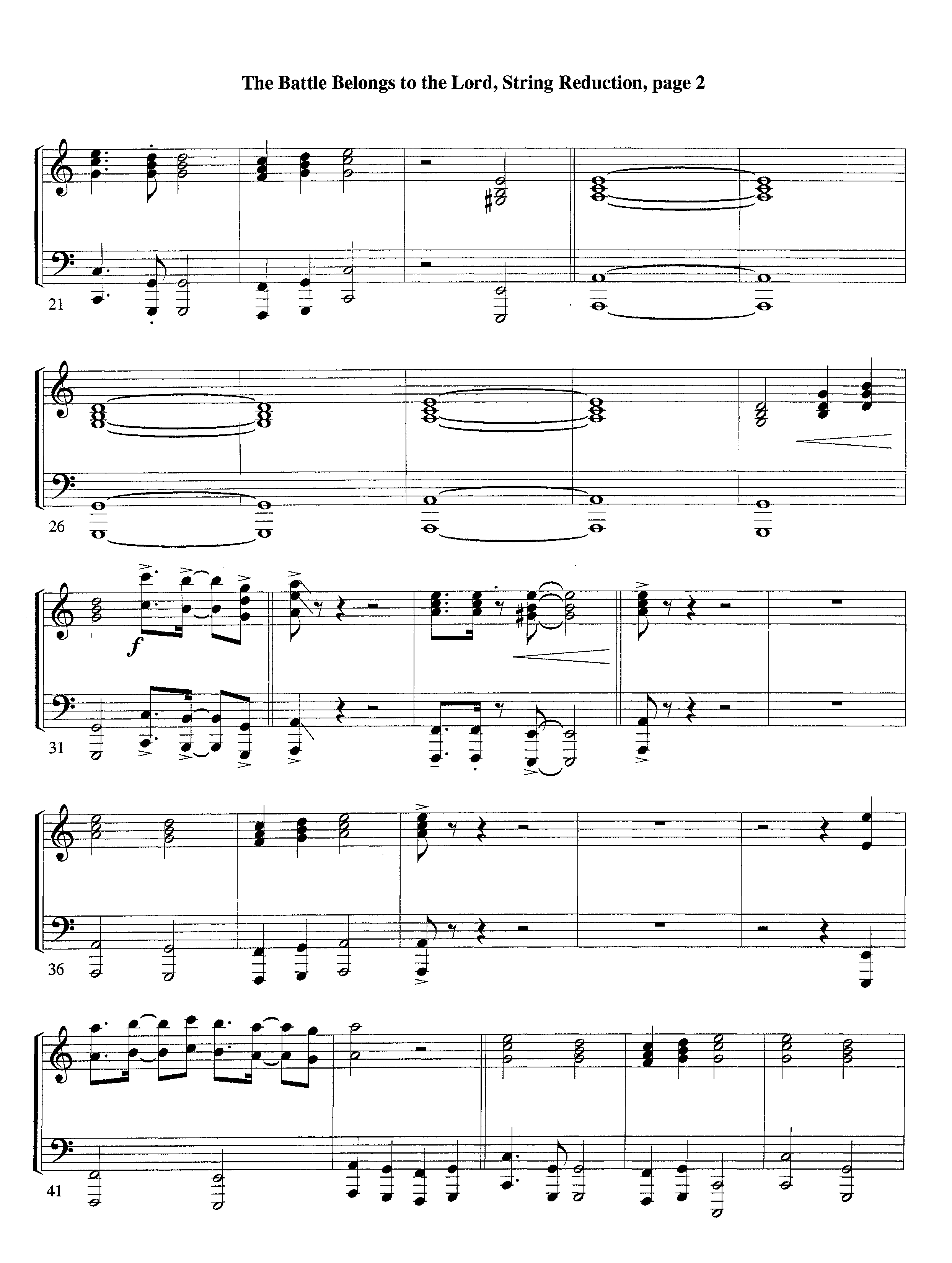 The Battle Belongs To The Lord (Instrumental) String Reduction (Lifeway Worship / Arr. Tom Payne)