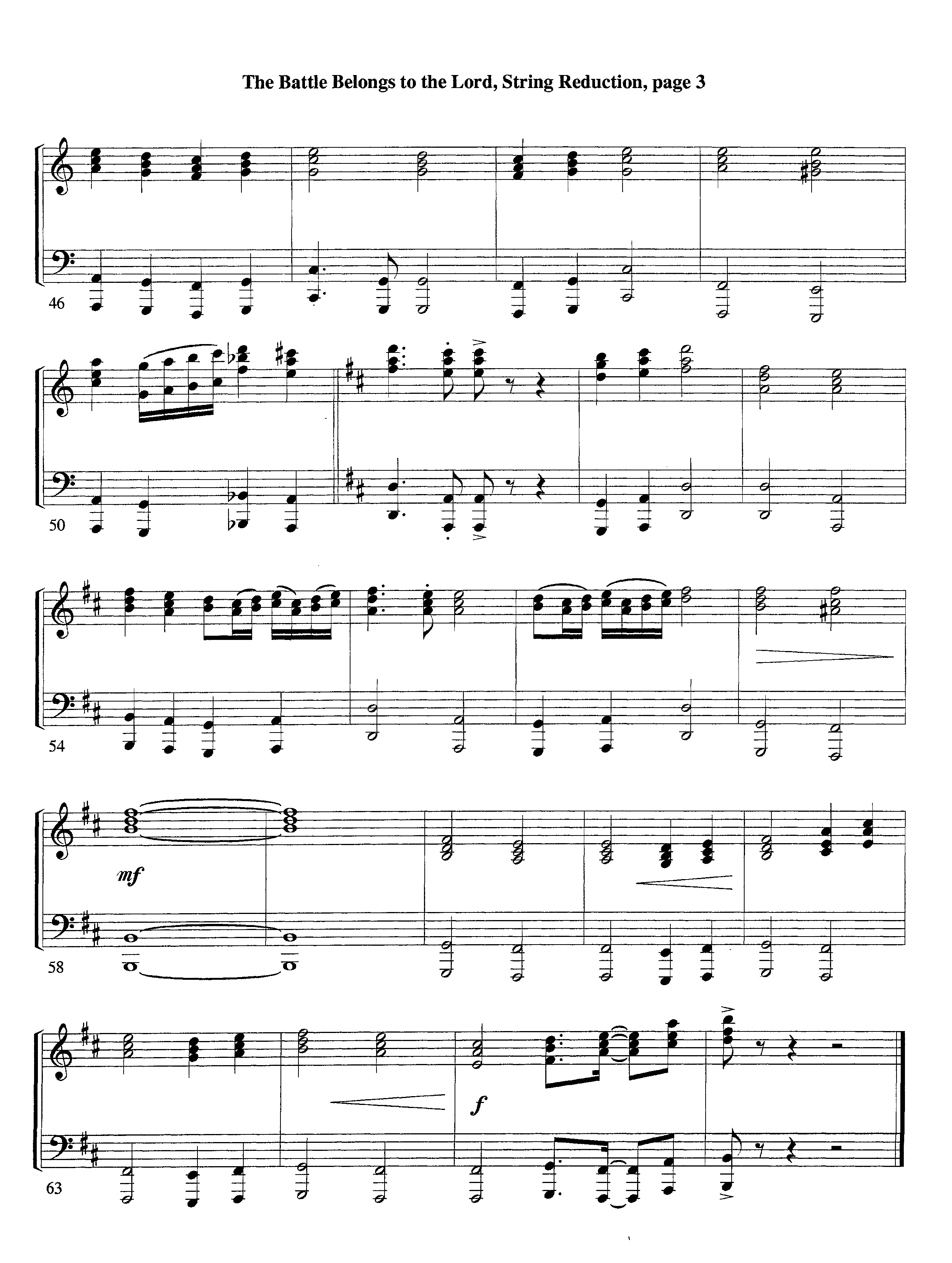 The Battle Belongs To The Lord (Instrumental) String Reduction (Lifeway Worship / Arr. Tom Payne)