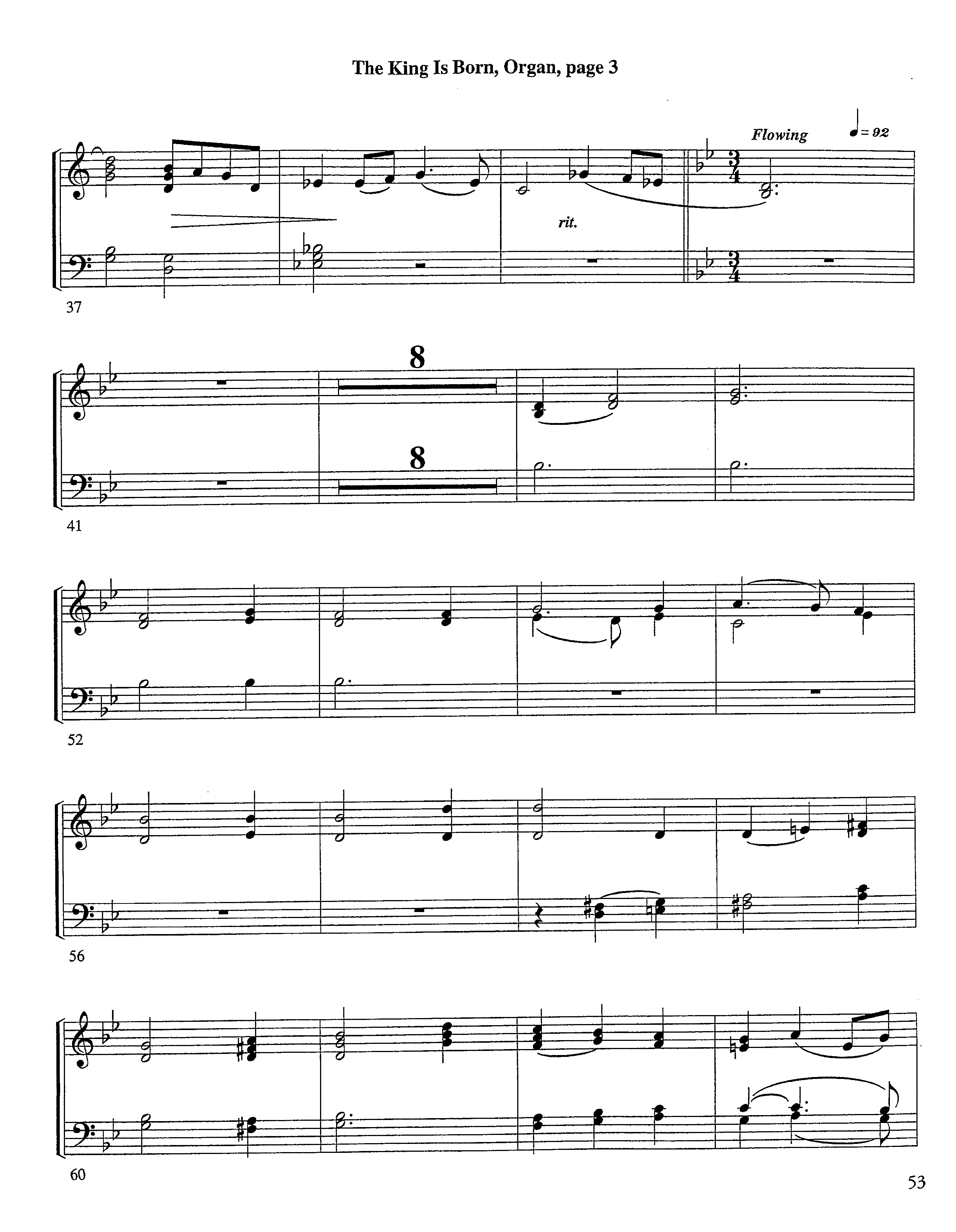 The King Is Born (Instrumental) Organ (Lifeway Worship / Arr. Jeff Cranfill)