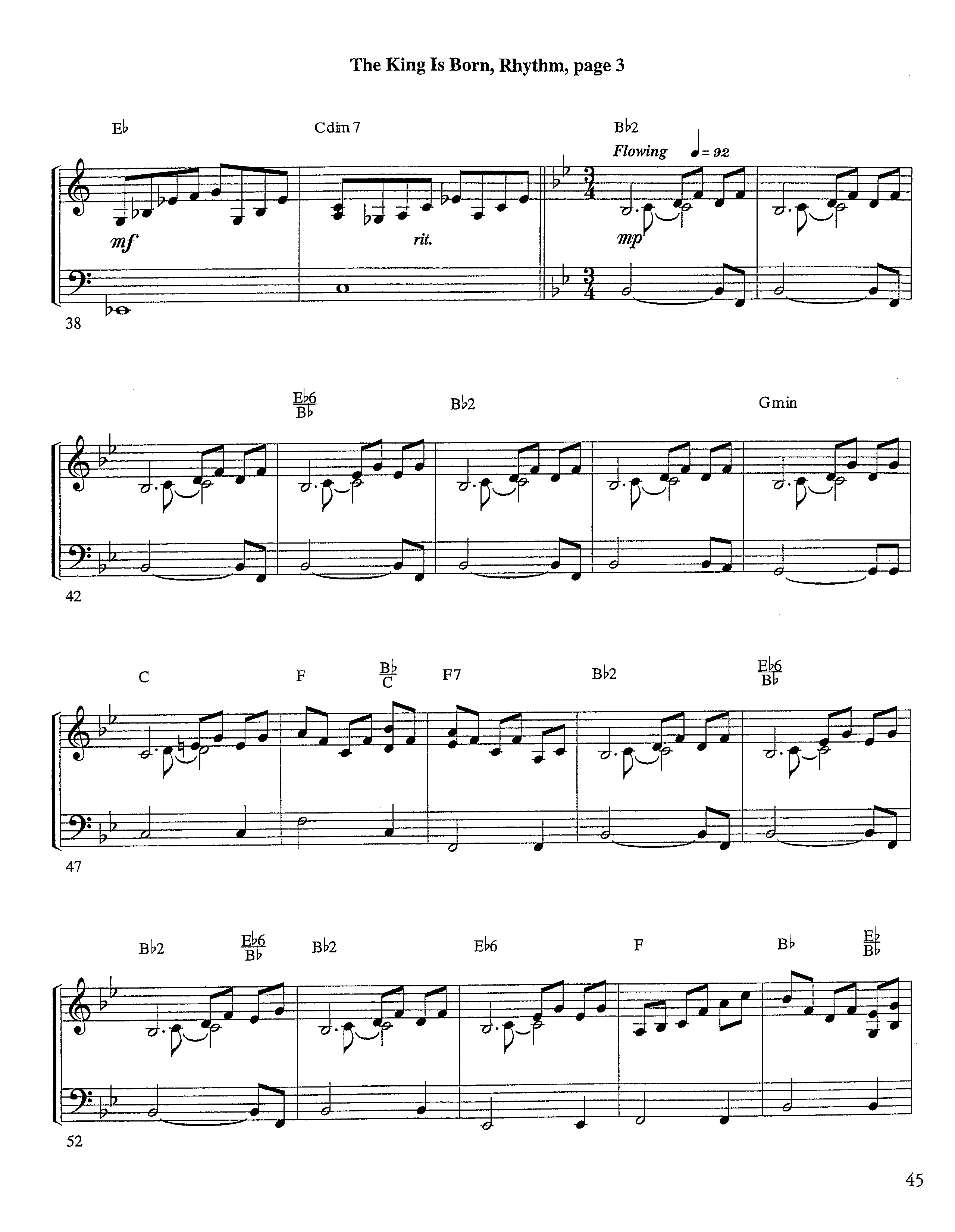 The King Is Born (Instrumental) Rhythm Chart (Lifeway Worship / Arr. Jeff Cranfill)