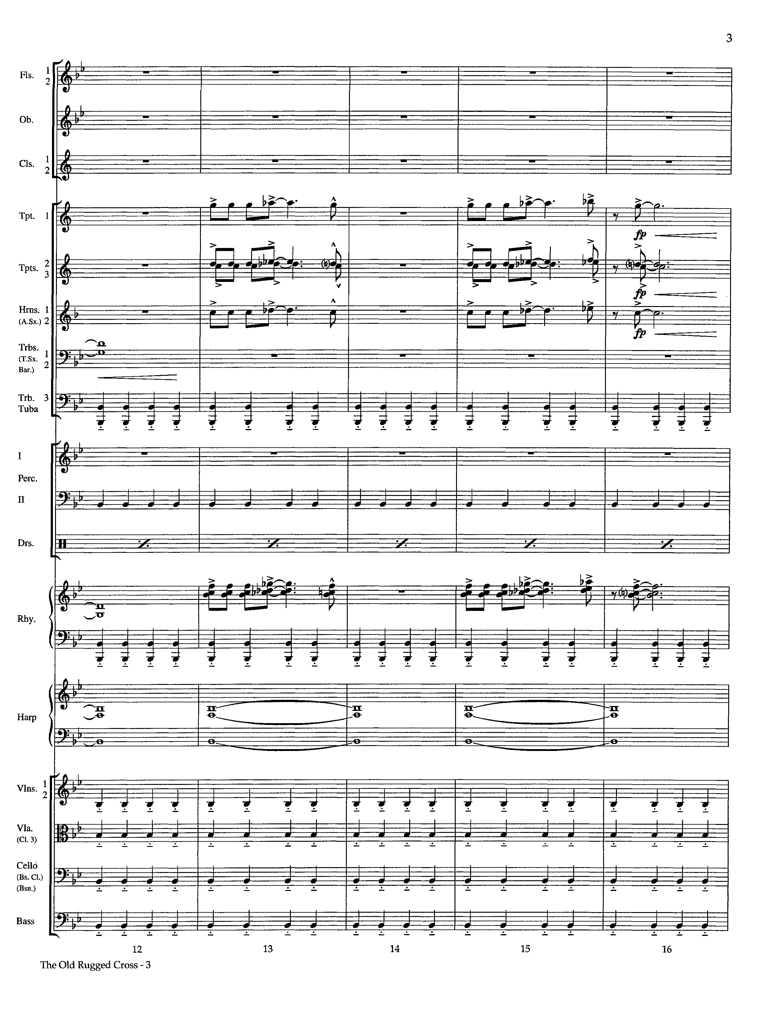 The Old Rugged Cross (Instrumental) Orchestration (Lifeway Worship / Arr. Marty Hamby)